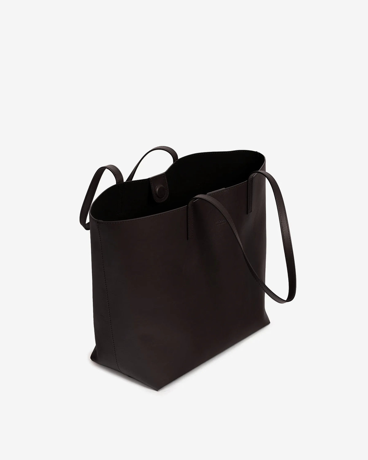 ANIMA Shoulder Bag in Black Sauvage Leather