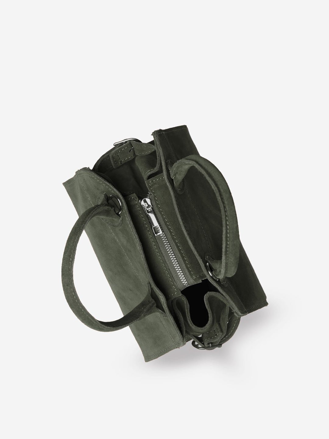 BABY MADAME in Suede Leather Olive Green