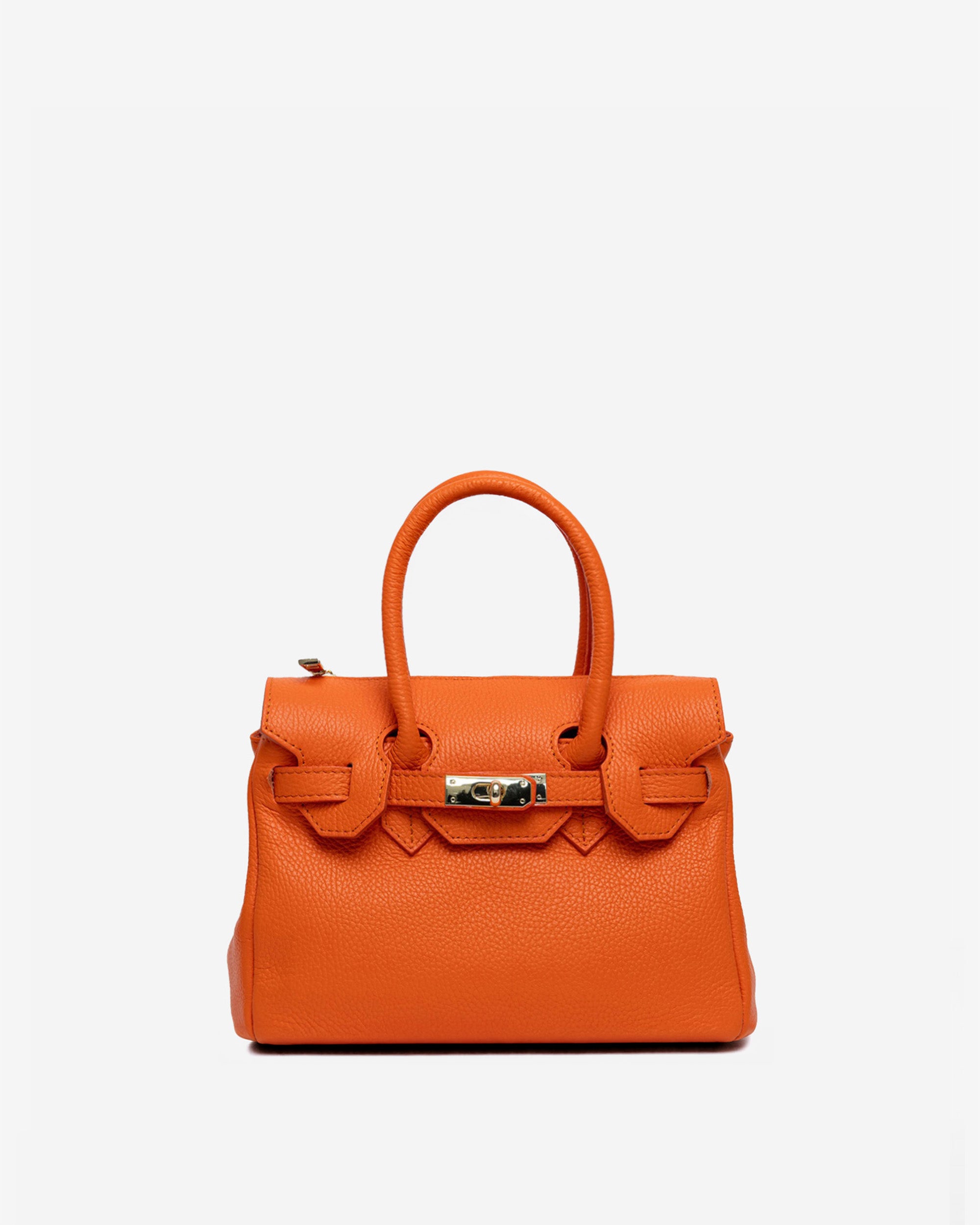 Small ROYALE in Leather Orange