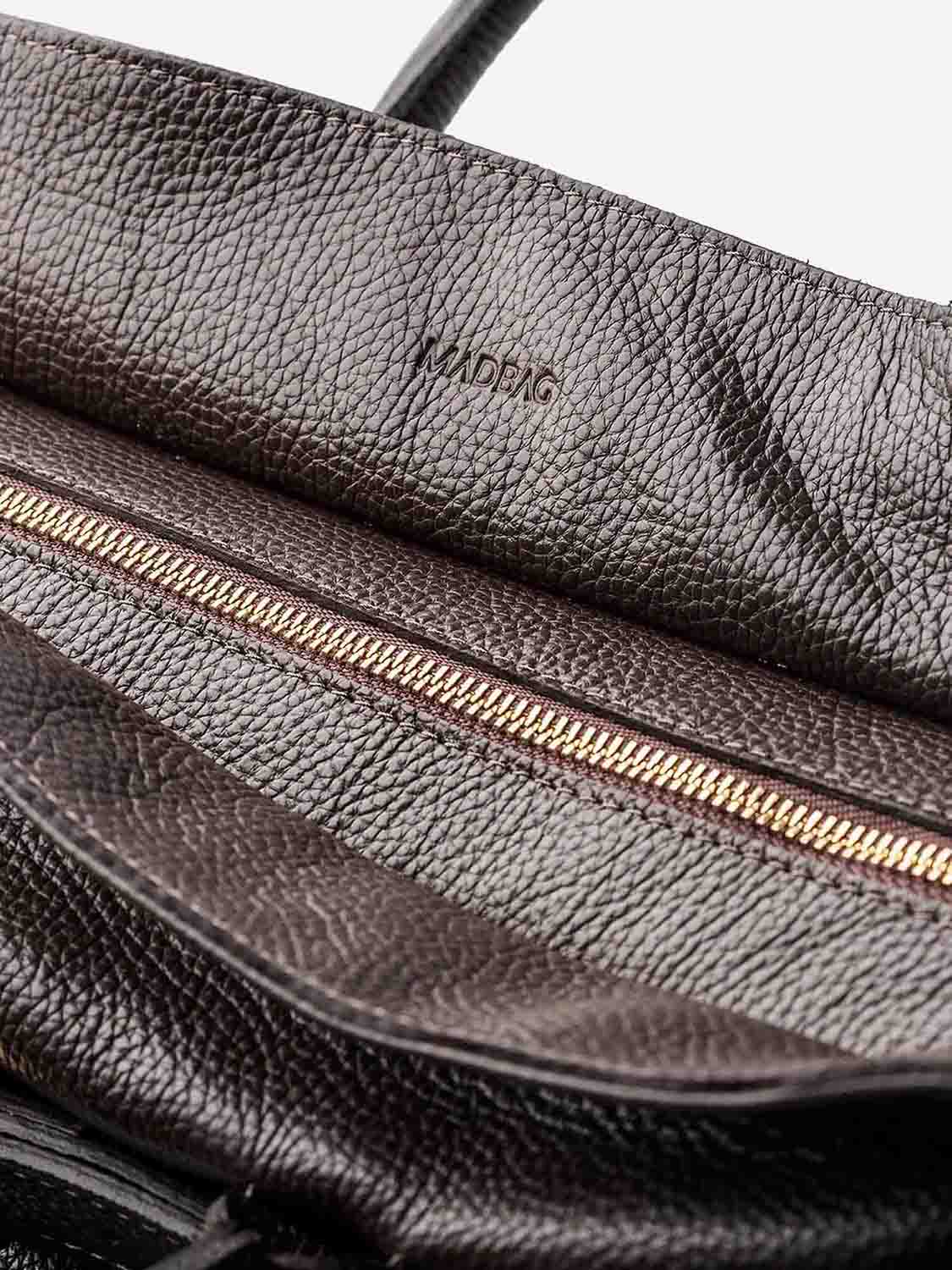 BELLUCCI in Pelle Dark Moka - MADBAG® STORE OFFICIAL | Borse Di Lusso Artigianali 100% Made In Italy