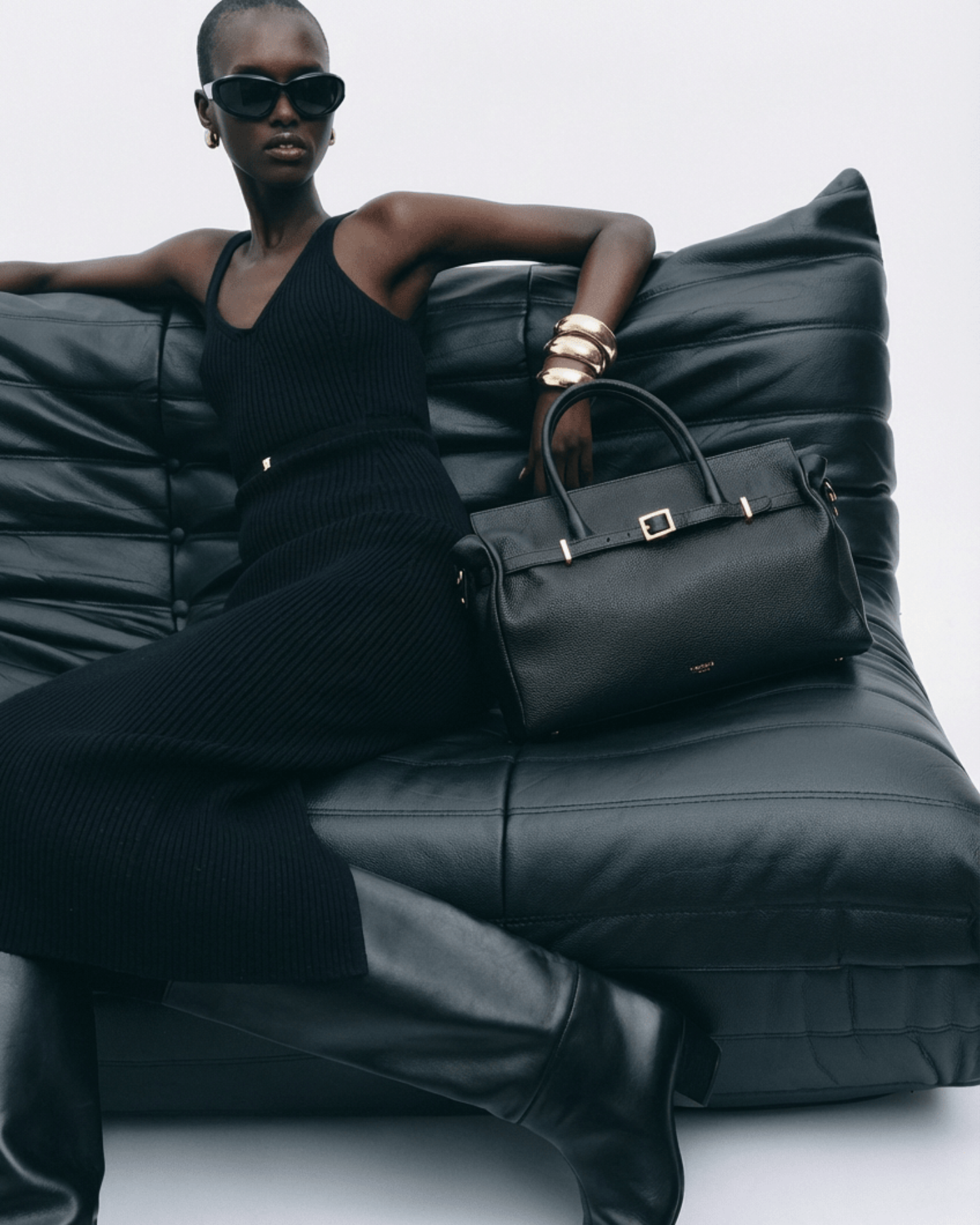 BELLUCCI in Pelle Nera - MADBAG® STORE OFFICIAL | Handcrafted Luxury Bags Made in Italy