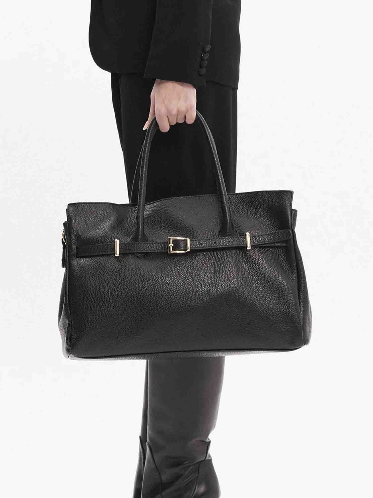 BELLUCCI Pelle Nera - MADBAG® STORE OFFICIAL | Borse Di Lusso Artigianali 100% Made In Italy