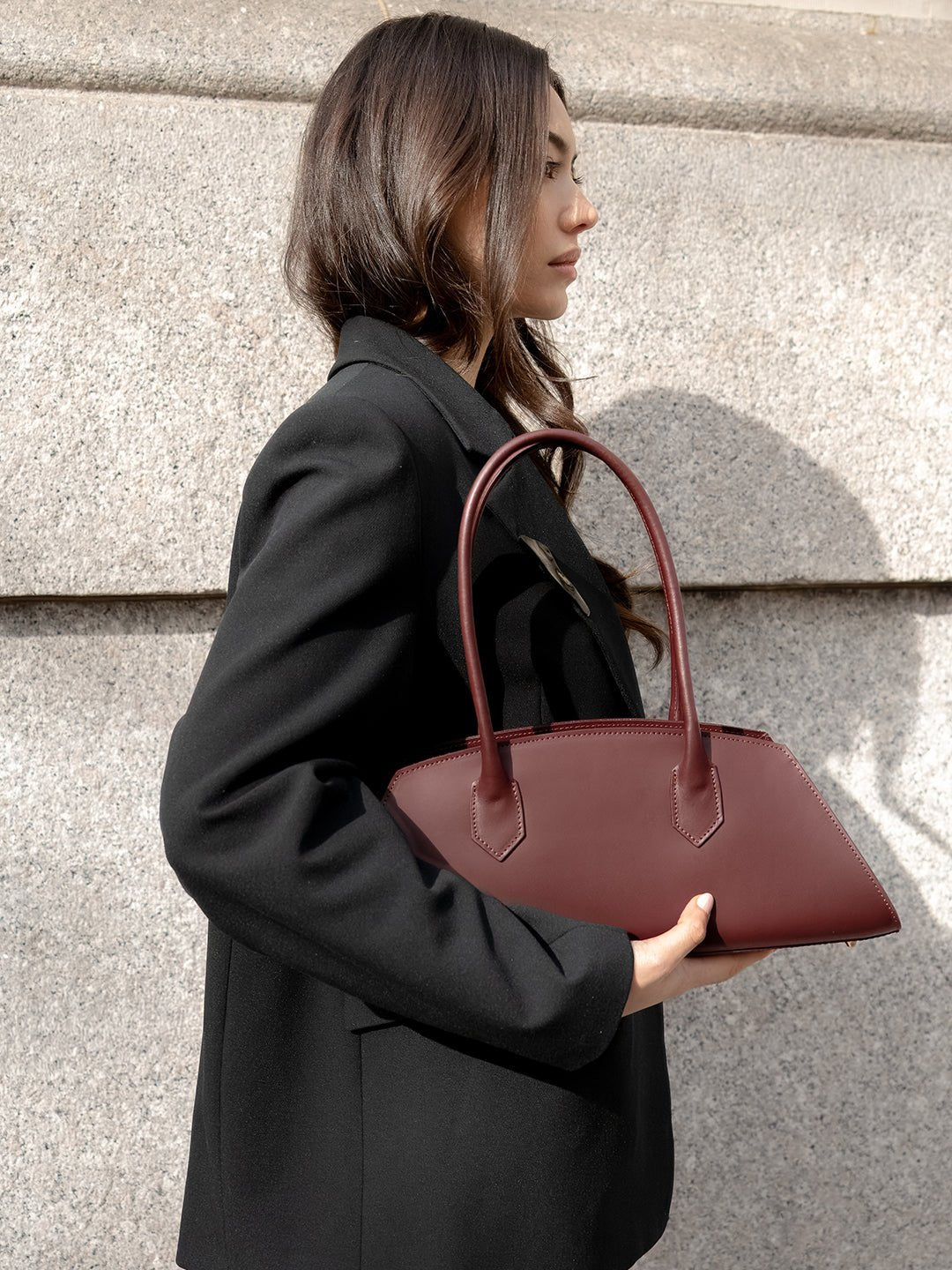 BASSOTTO in Pelle Bordeaux - MADBAG® STORE OFFICIAL | Borse Di Lusso Artigianali 100% Made In Italy