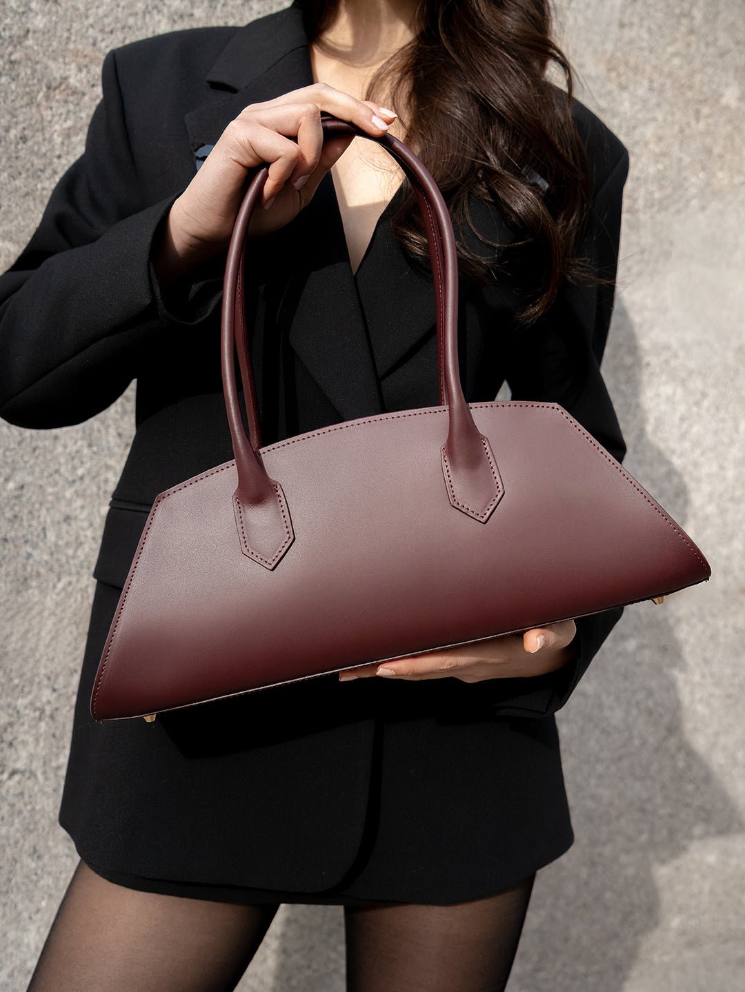 BASSOTTO in Pelle Bordeaux - MADBAG® STORE OFFICIAL | Handcrafted Luxury Bags Made in Italy