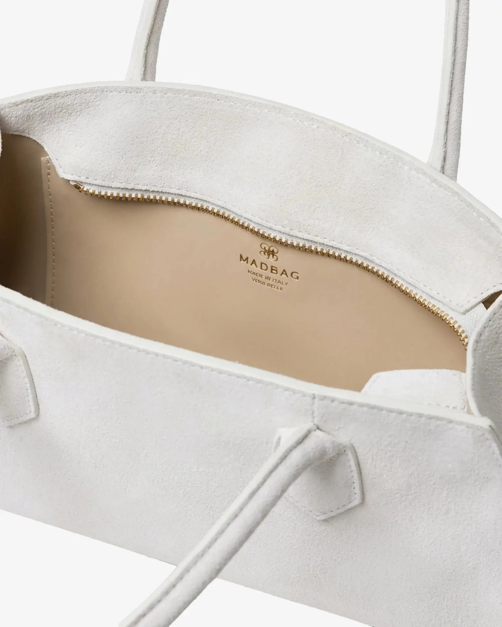 BASSOTTO in suede leather Cloud Dancer