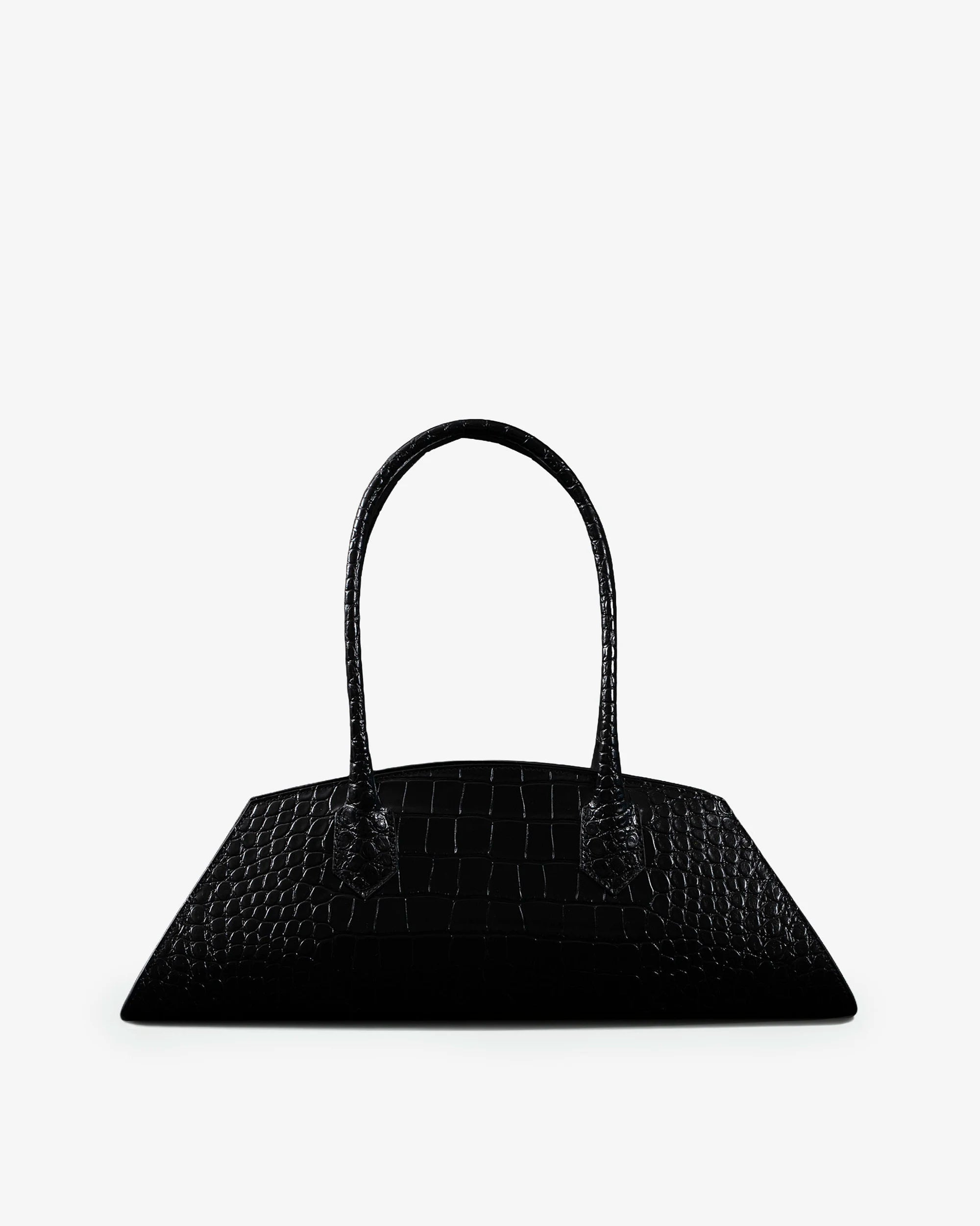 BASSOTTO in Pelle Black Croc