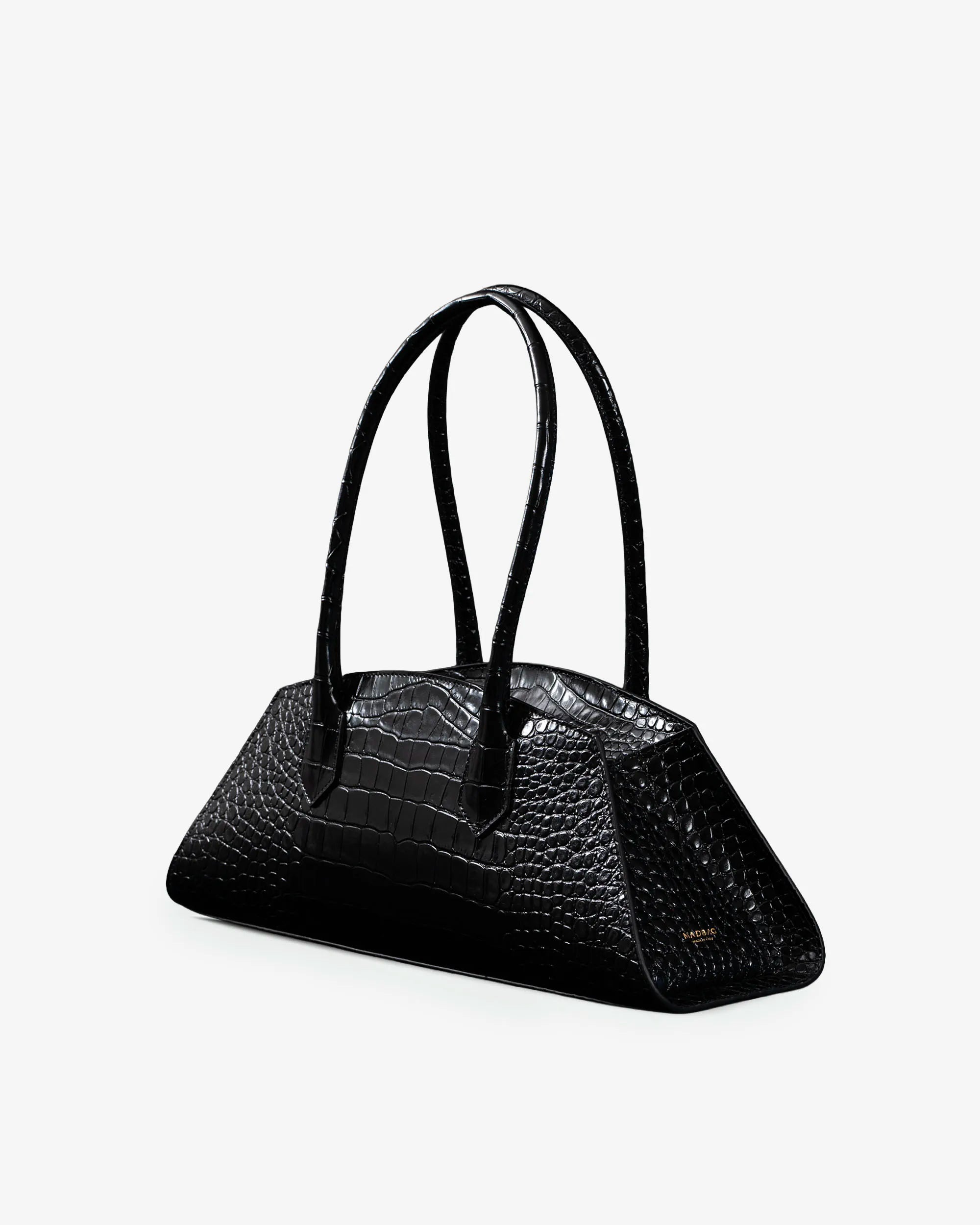 BASSOTTO in Pelle Black Croc