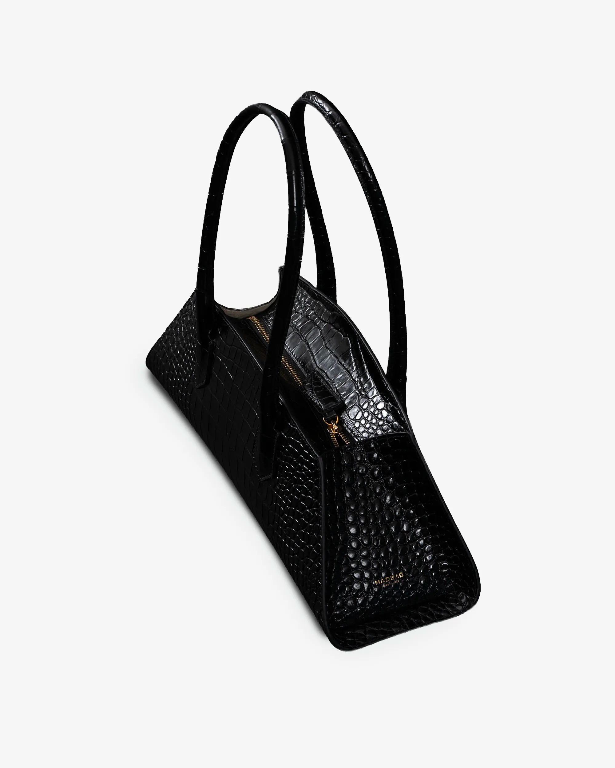 BASSOTTO in Pelle Black Croc