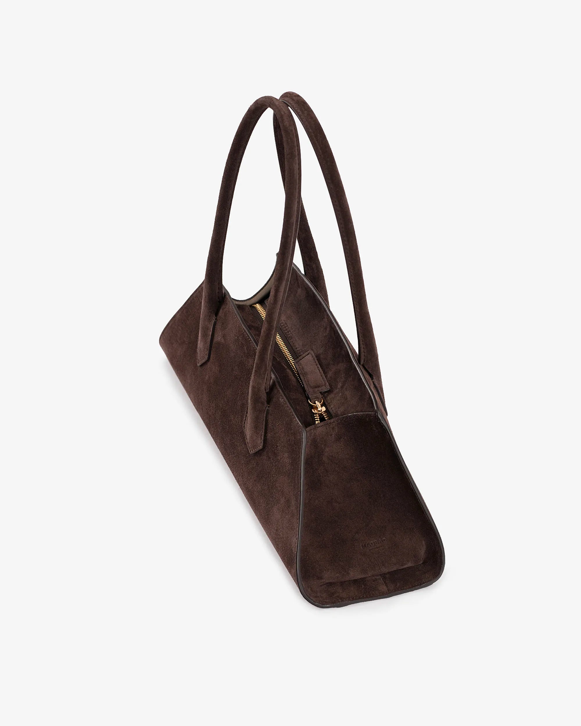 BASSOTTO in suede leather chocolate