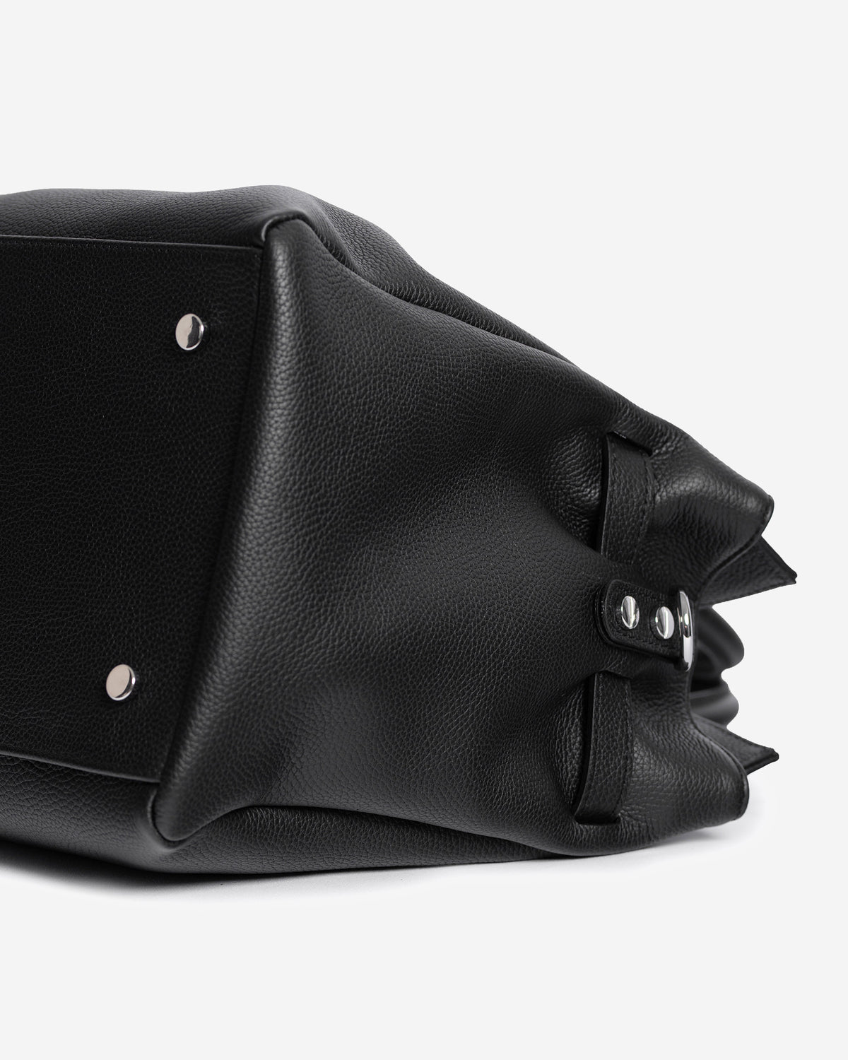 BELLUCCI Tote in pelle dollaro Black & Silver