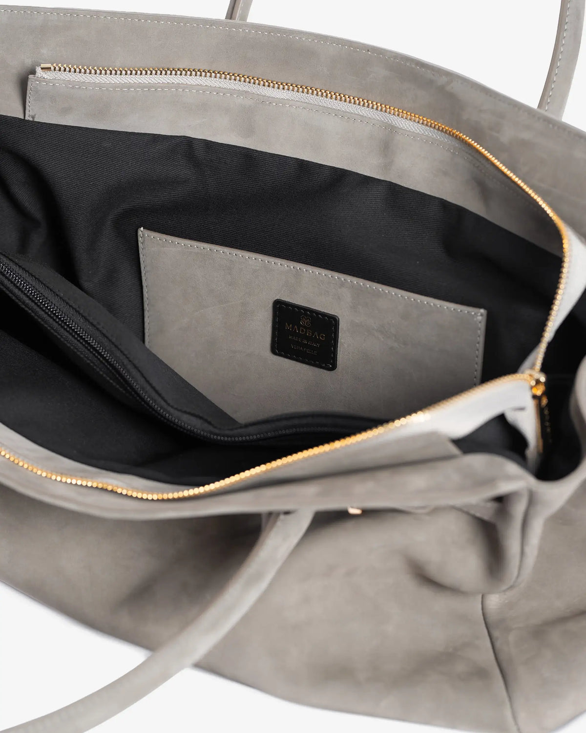 BELLUCCI Tote in Pelle Nubuck Grigio