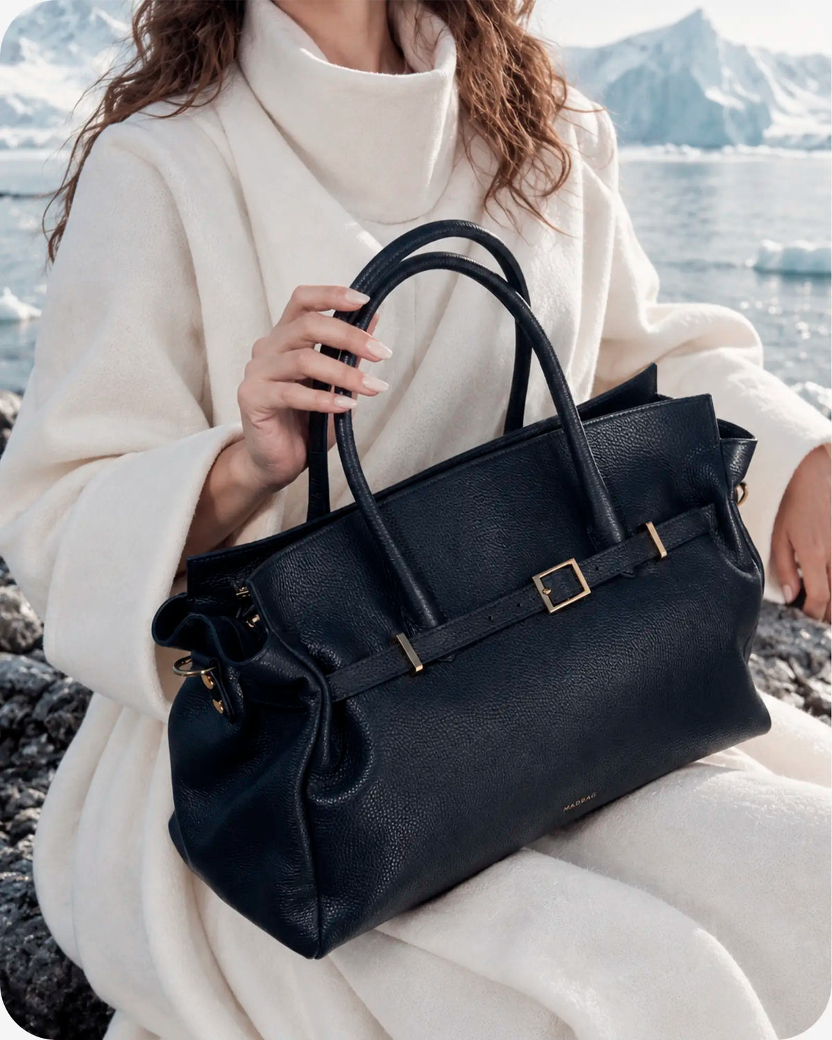 BELLUCCI Tote in pelle dollaro Blue