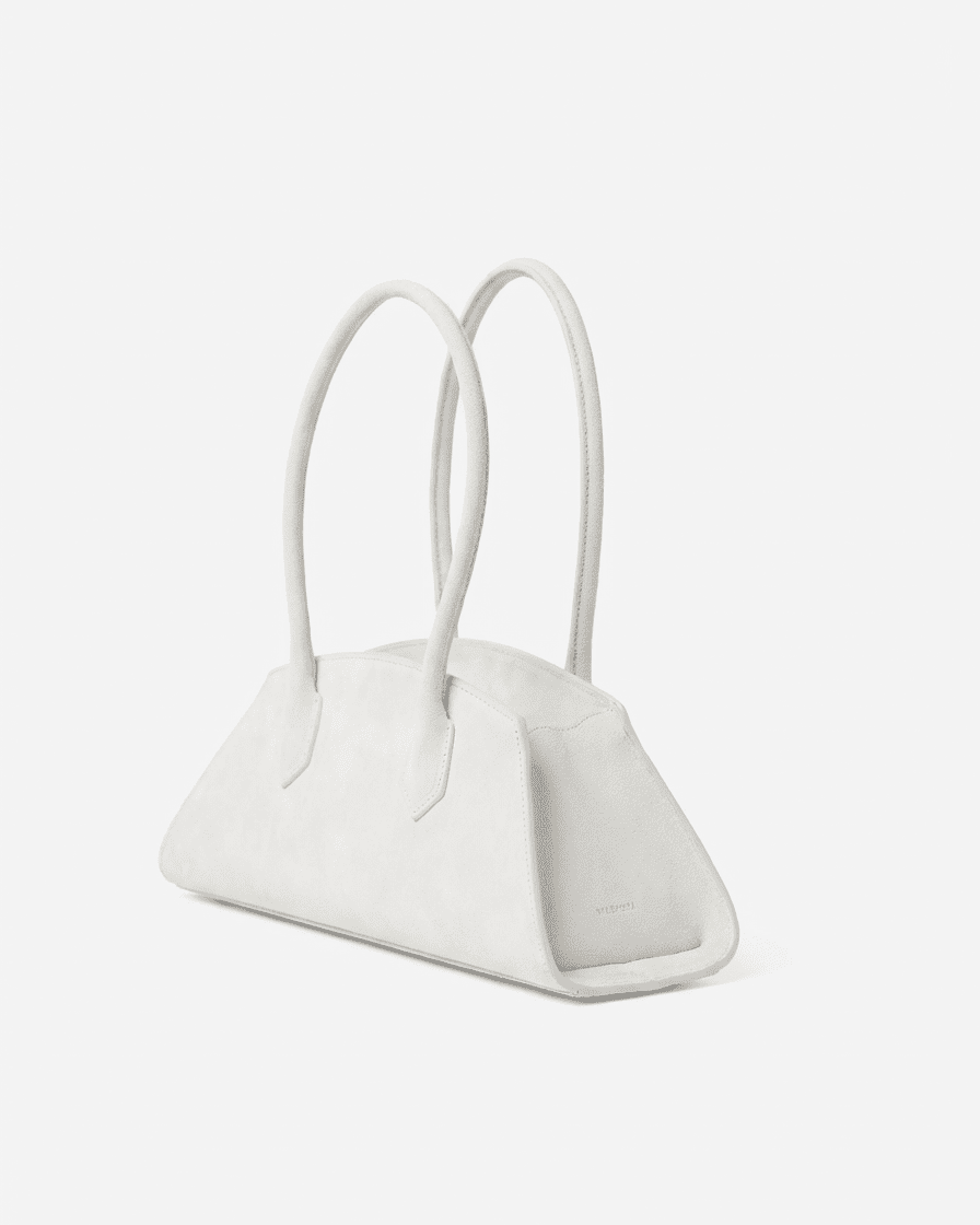 BASSOTTO in suede leather Cloud Dancer