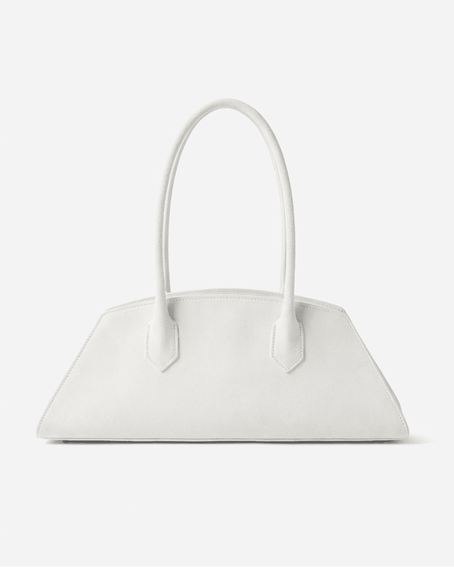 BASSOTTO in suede leather Cloud Dancer