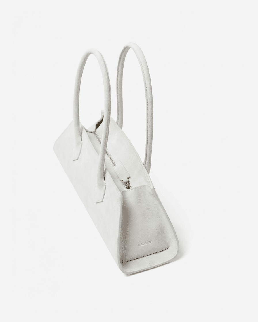 BASSOTTO in suede leather Cloud Dancer