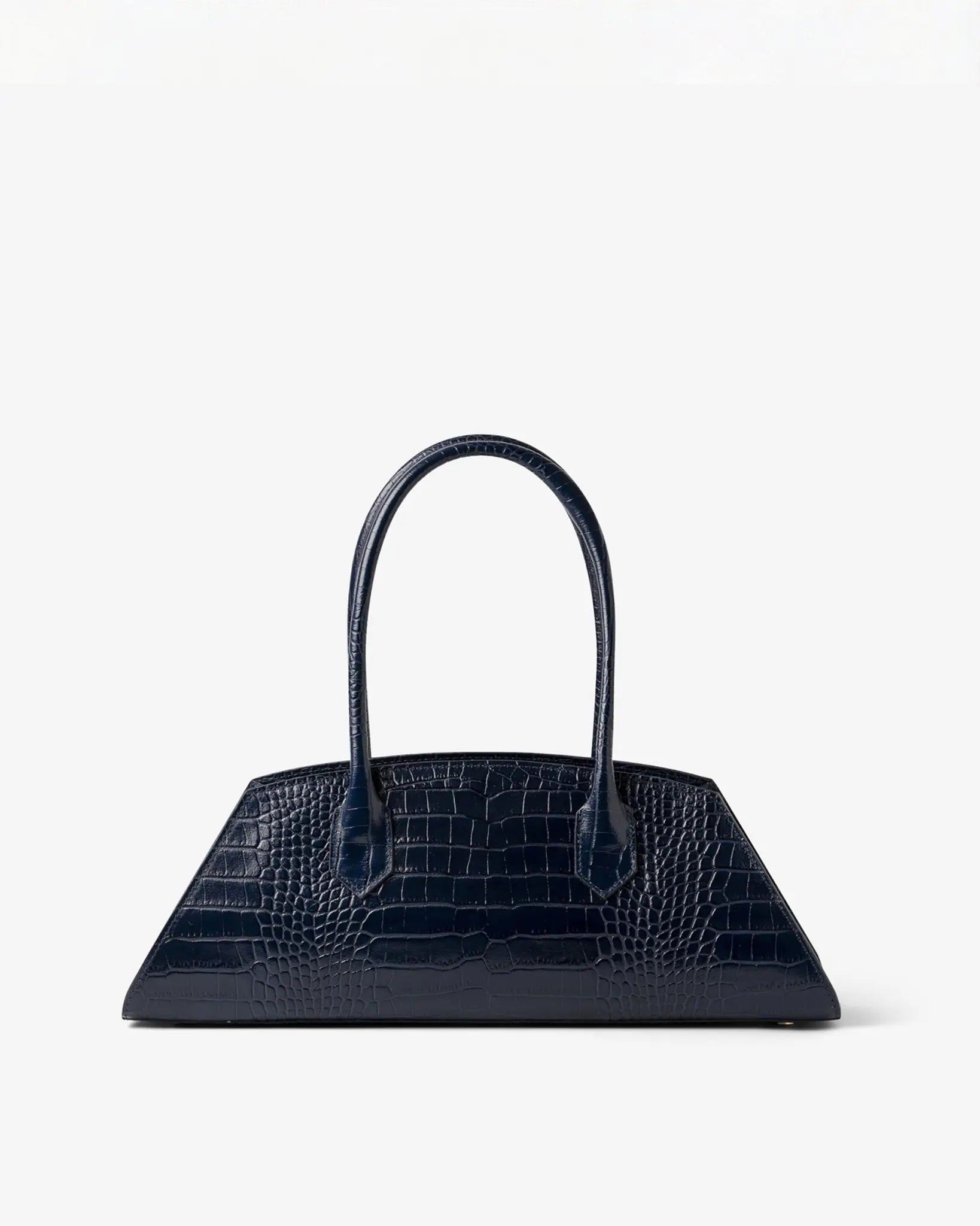 BASSOTTO in Pelle Blue Croc - MADBAG® STORE OFFICIAL | Borse Di Lusso Artigianali 100% Made In Italy