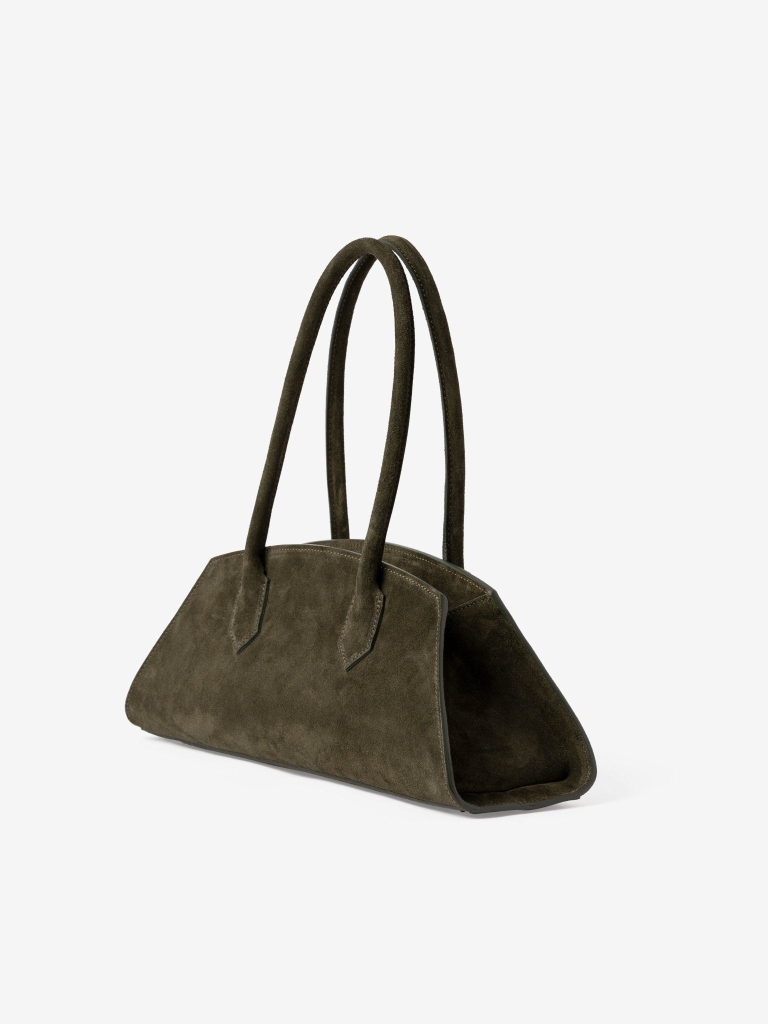 BASSOTTO in Pelle Suede Verde Oliva