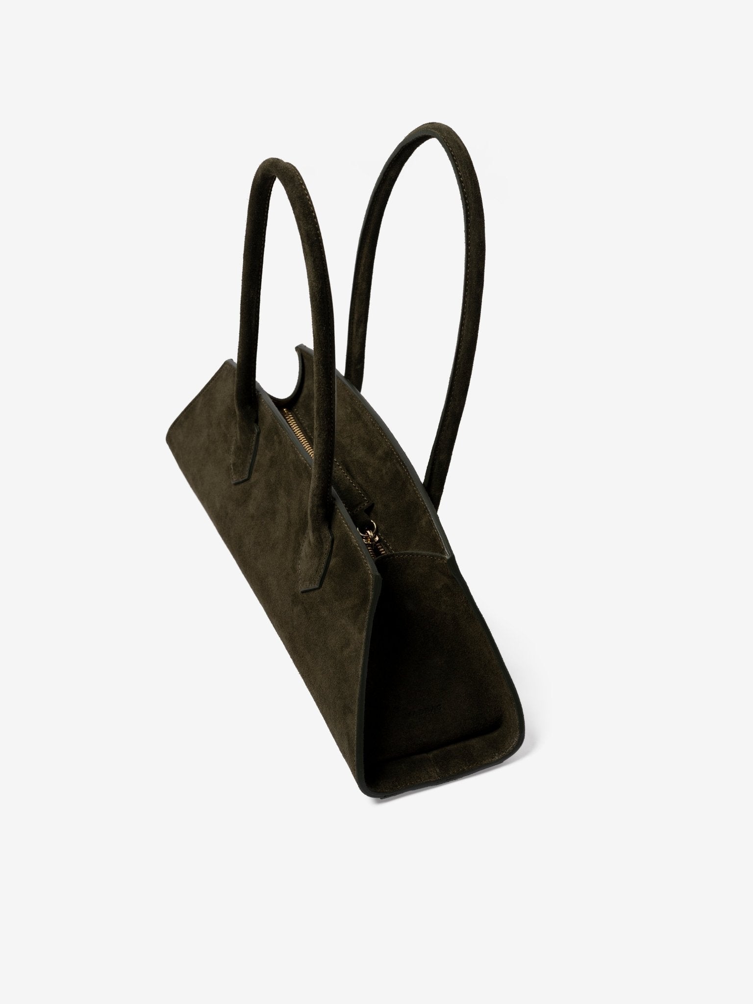 BASSOTTO in Pelle Suede Verde Oliva - MADBAG® STORE OFFICIAL | Borse Di Lusso Artigianali 100% Made In Italy