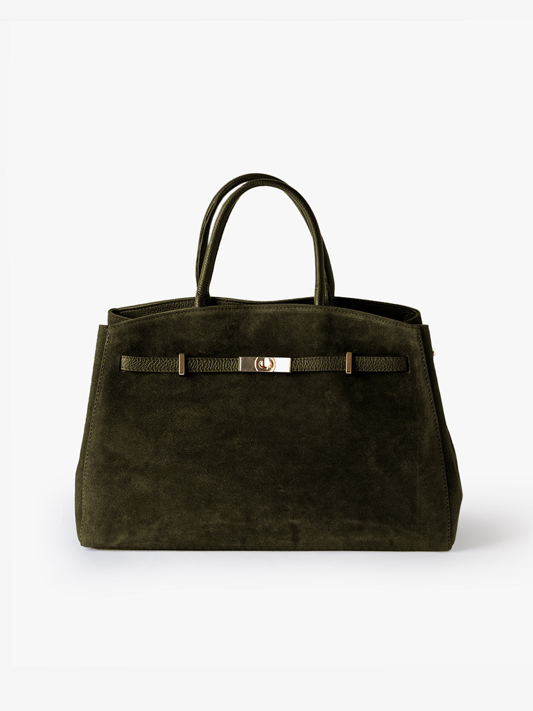 TOTE DIVA in Pelle Verde Oliva