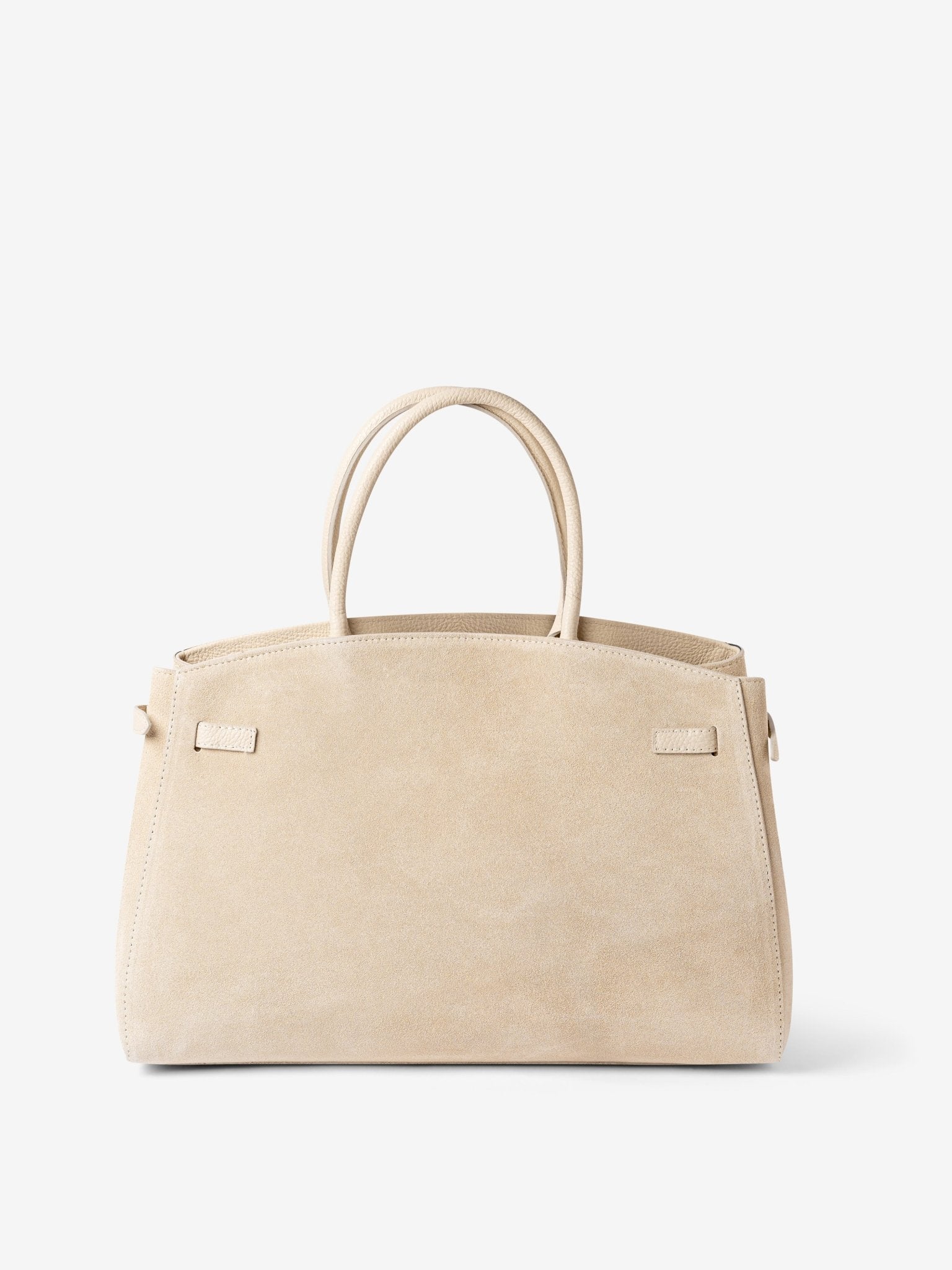 TOTE DIVA in Suede Misty Beige