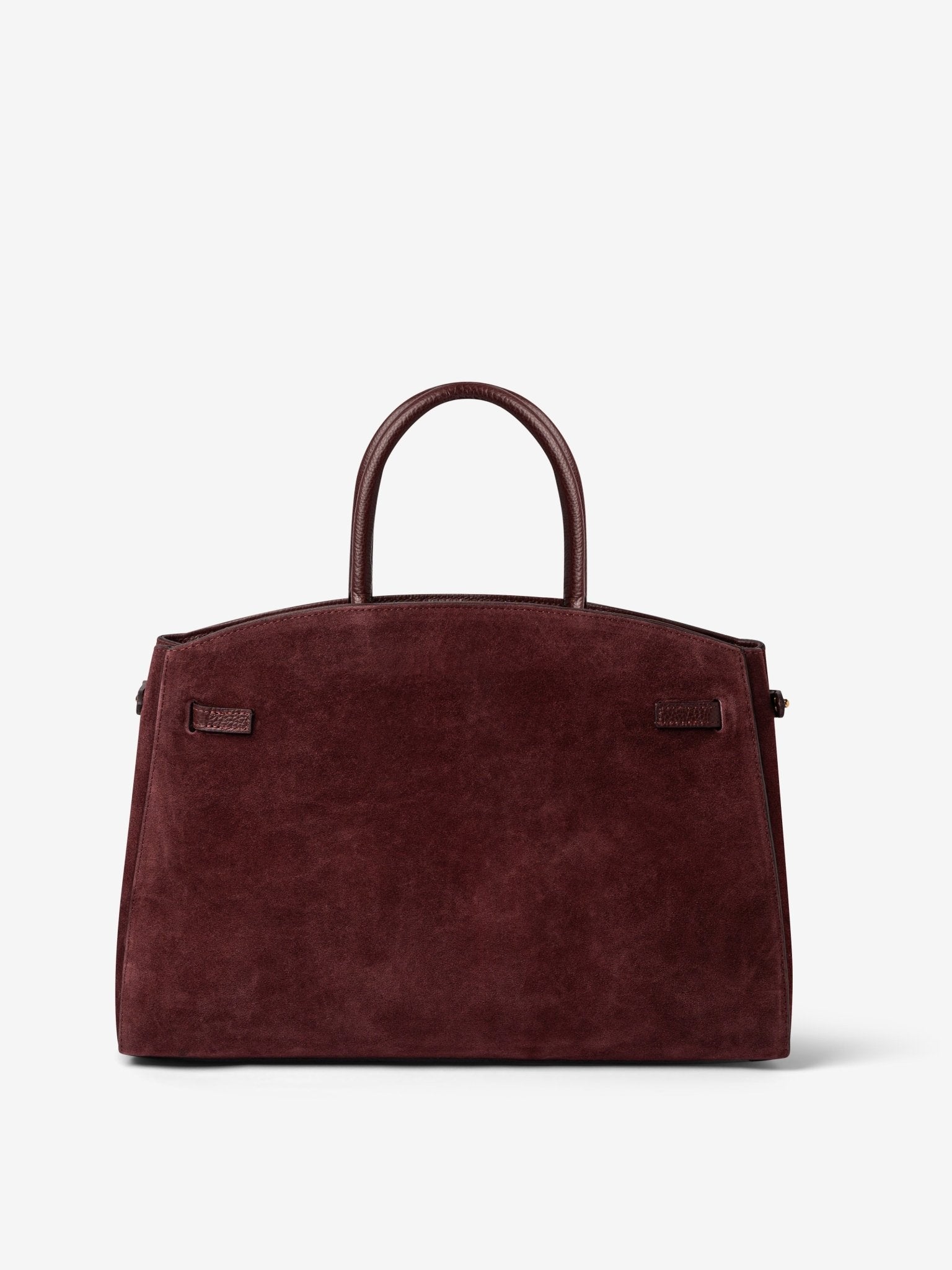 TOTE DIVA in Suede Bordeaux_RETRO
