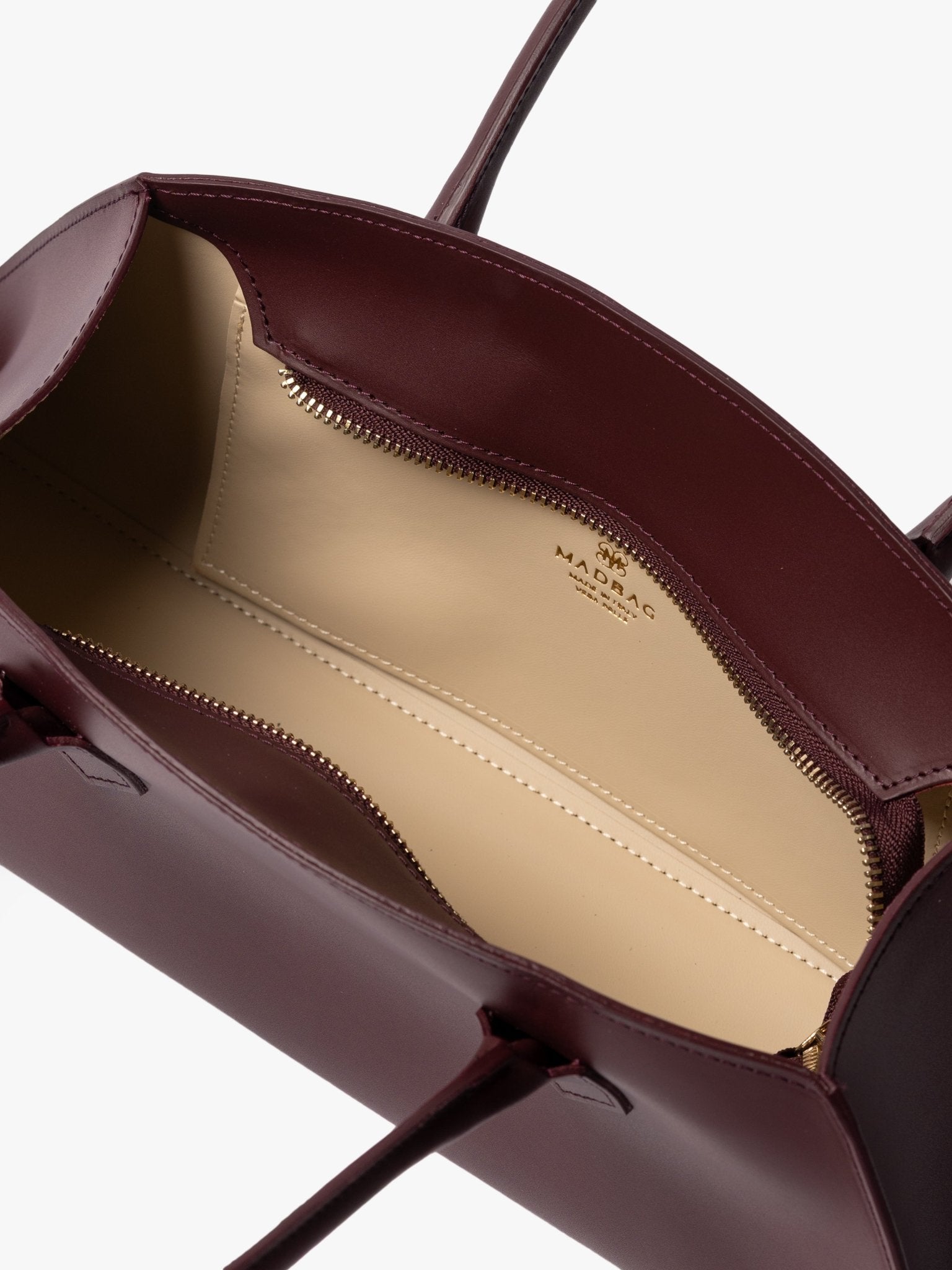 BASSOTTO in Pelle Bordeaux - MADBAG® STORE OFFICIAL | Handcrafted Luxury Bags Made in Italy