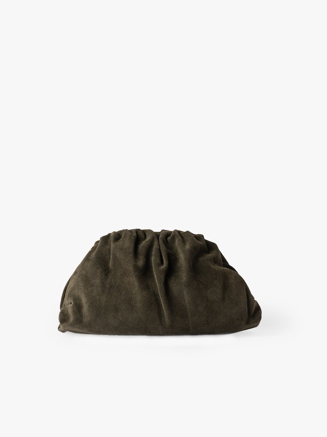 POCHETTE NINA in Pelle Suede Verde Oliva