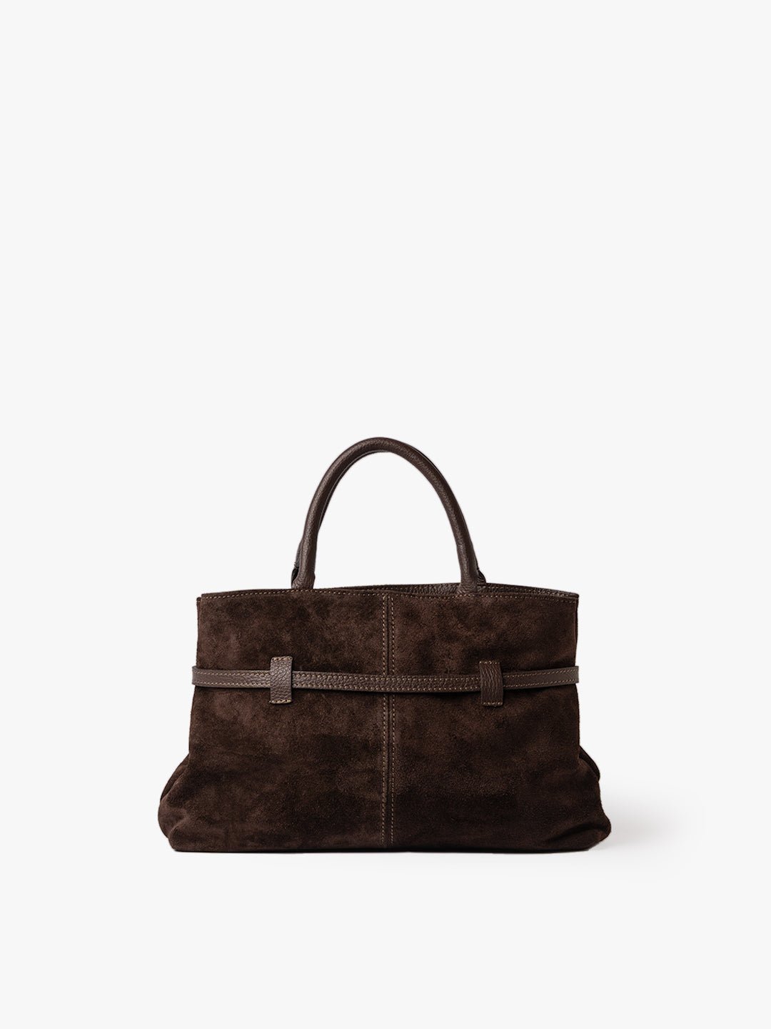 MEDIUM BELLUCCI in Suede Dark Moka