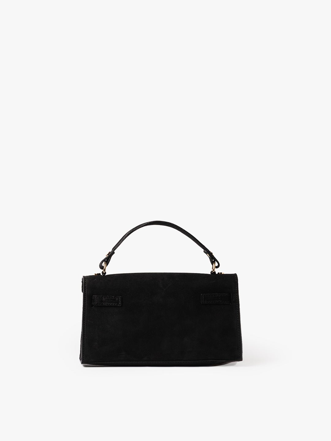 CLUTCH CITY in Suede Nera
