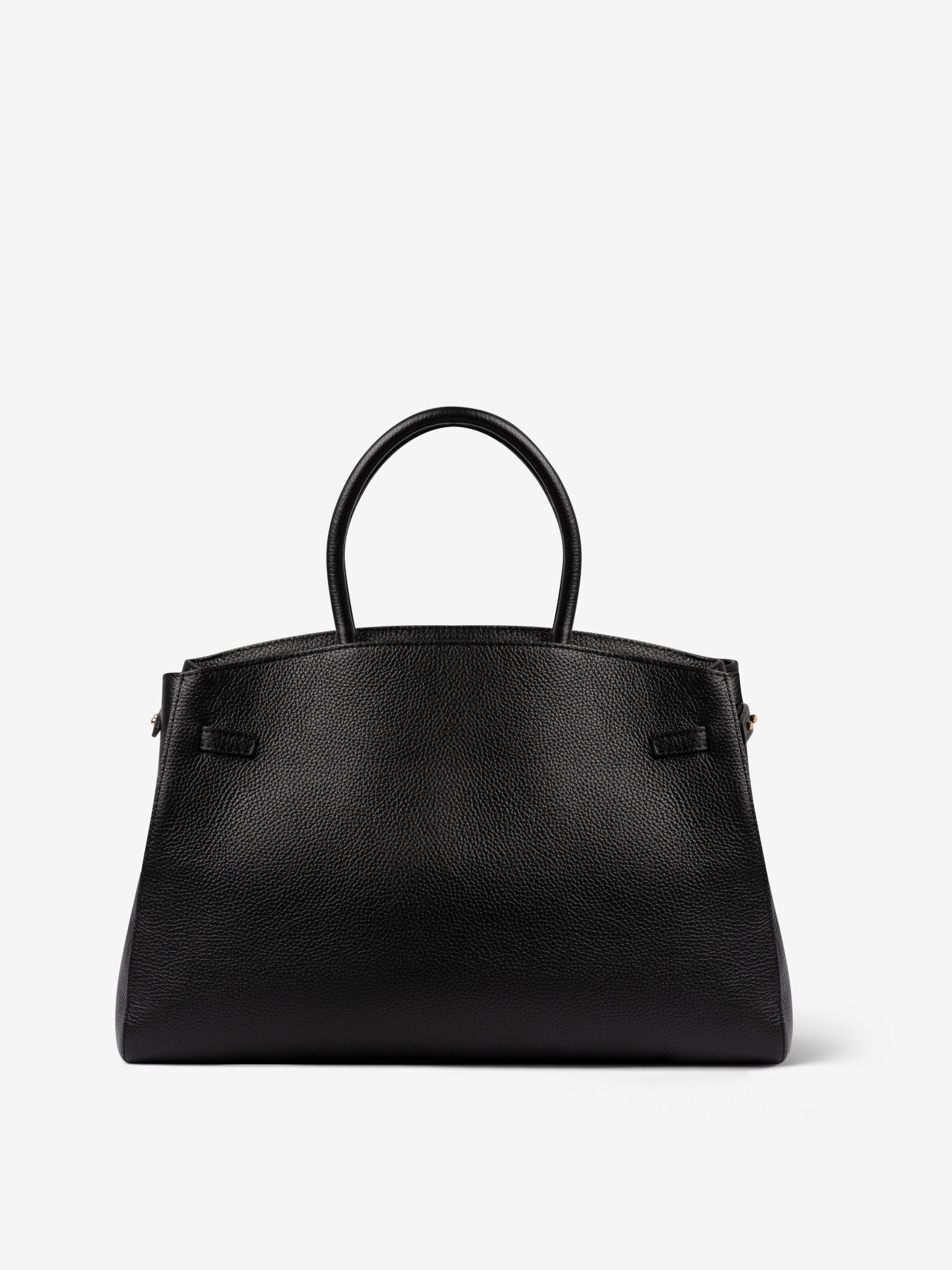 TOTE DIVA in Pelle Dollaro Jet Black