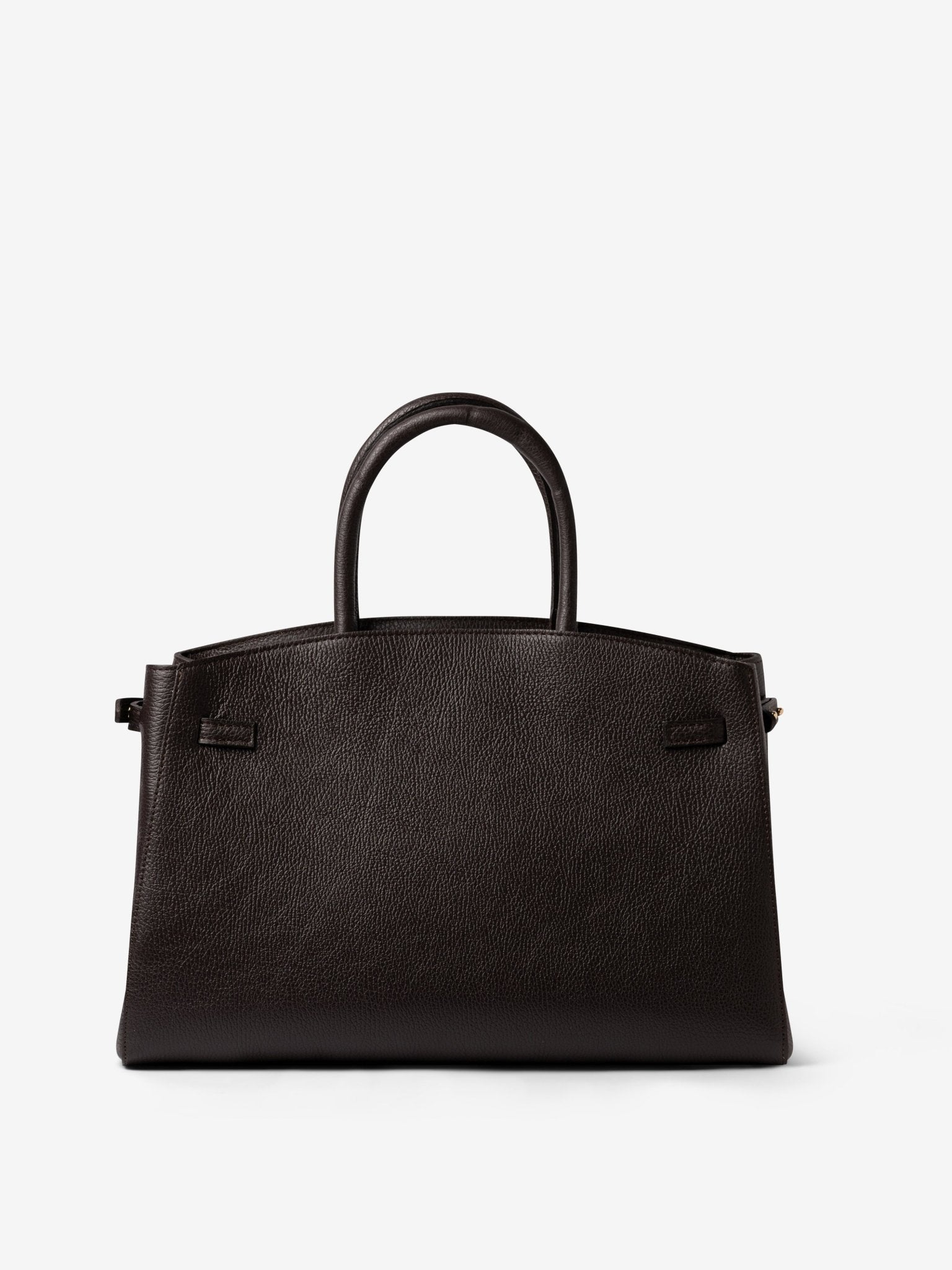 TOTE DIVA in Pelle Dollaro Dark Moka