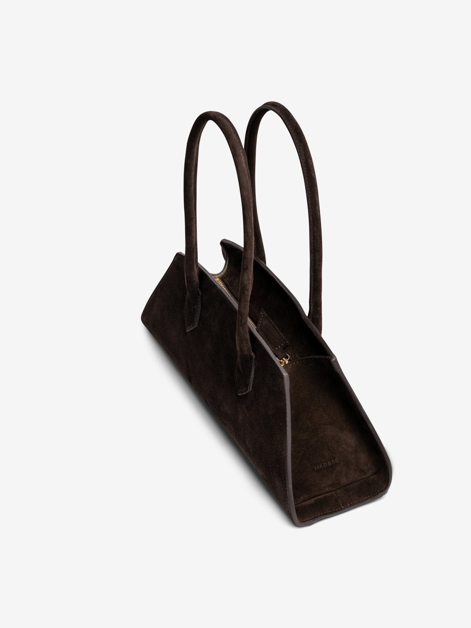 BASSOTTO in Pelle Suede Chocolate - MADBAG® STORE OFFICIAL | Borse Di Lusso Artigianali 100% Made In Italy