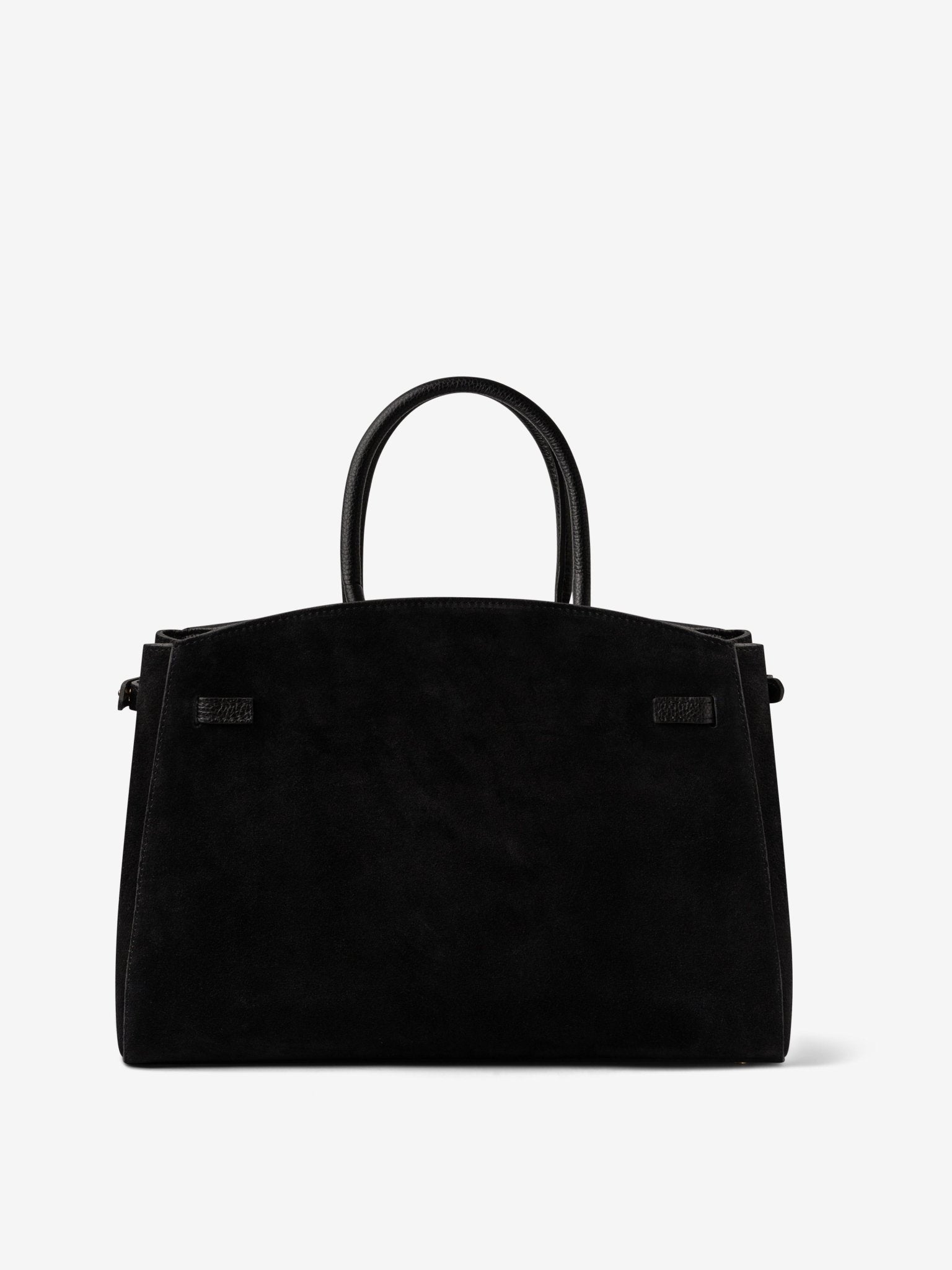 TOTE DIVA in Suede Jet Black