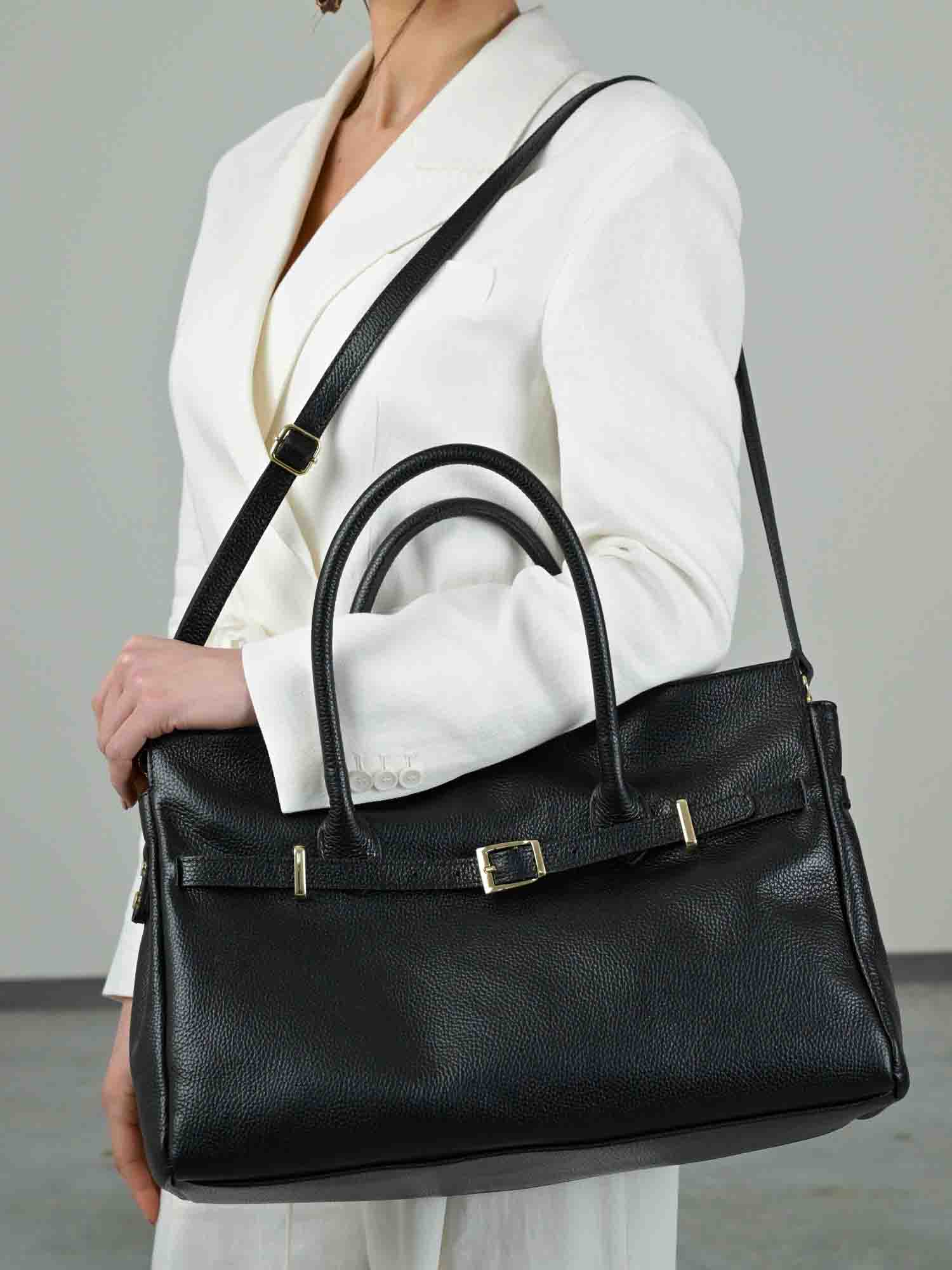 BELLUCCI Pelle Nera - MADBAG® STORE OFFICIAL | Borse Di Lusso Artigianali 100% Made In Italy