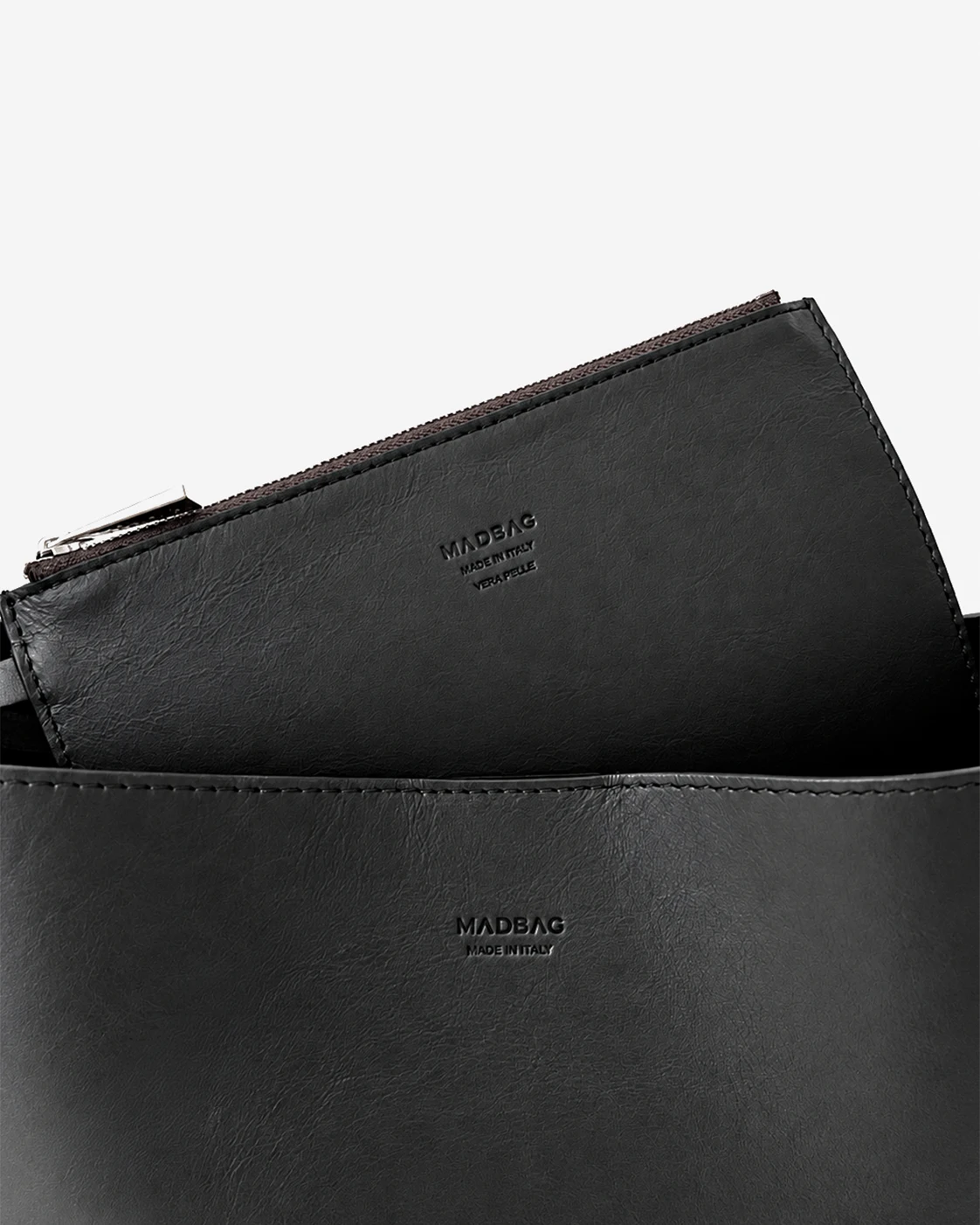DOLCE VITA Hobo Bag en cuir Sauvage Noir