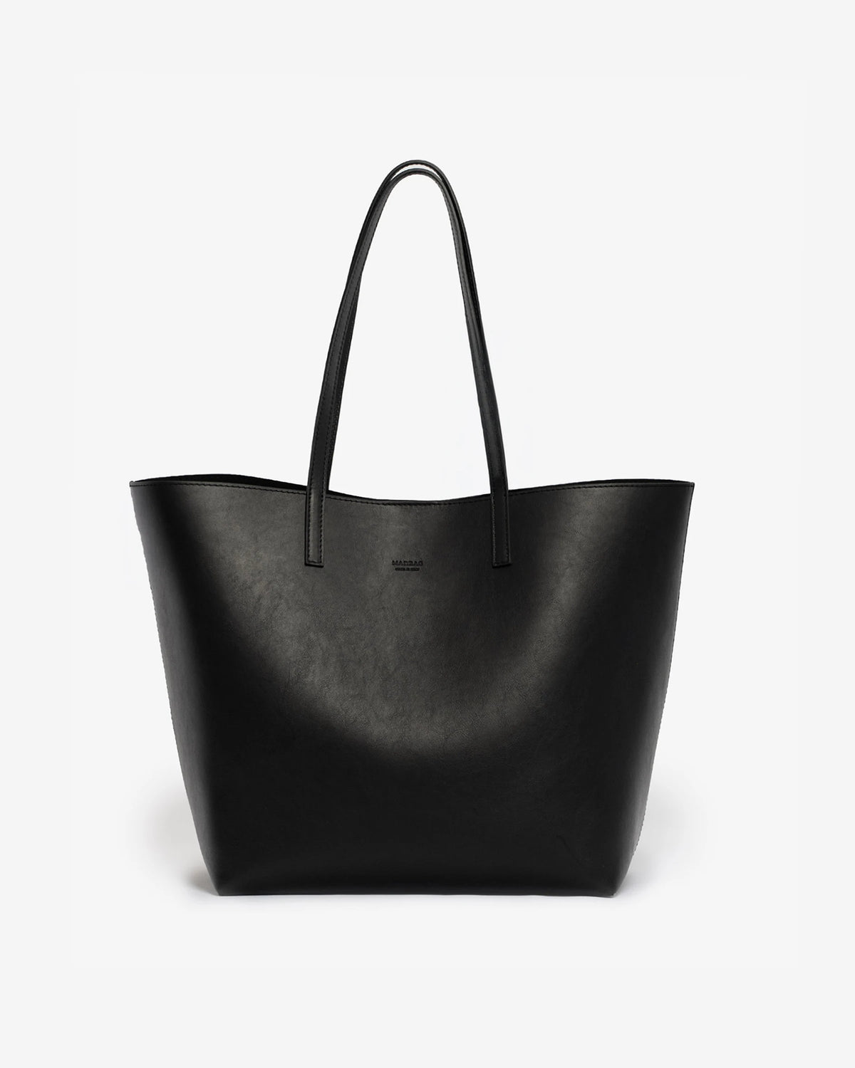 ANIMA Shoulder Bag in Black Sauvage Leather
