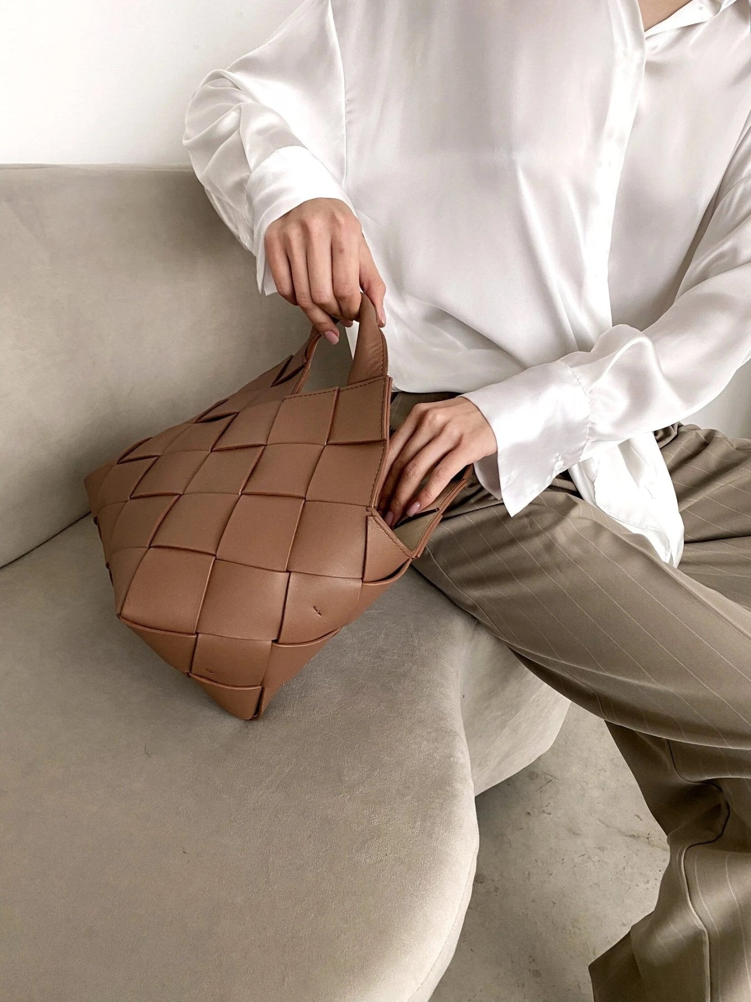 MINA Nappa Leather Cognac
