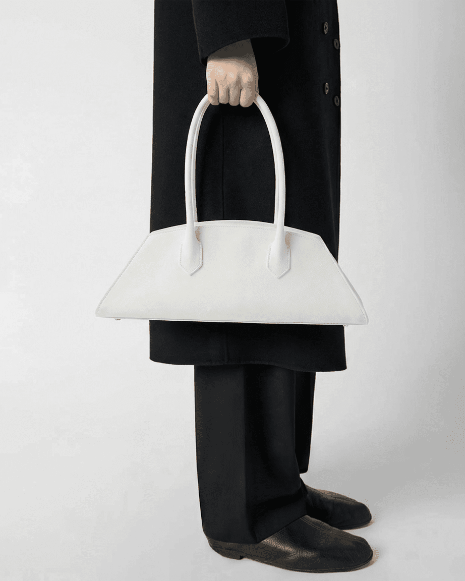 BASSOTTO in suede leather Cloud Dancer