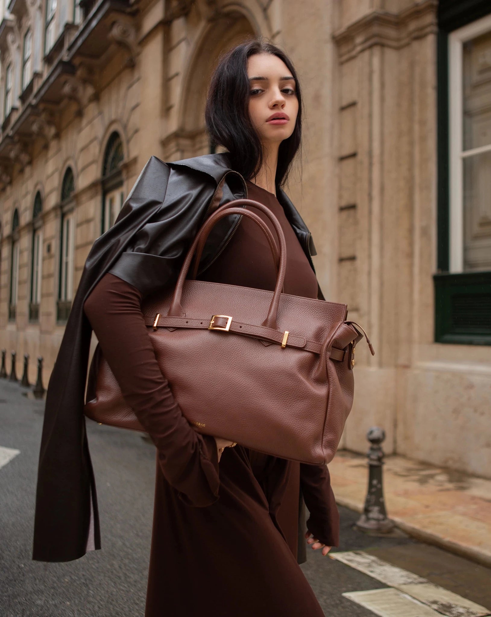 BELLUCCI in Pelle Chocolate - MADBAG® STORE OFFICIAL | Handcrafted Luxury Bags Made in Italy