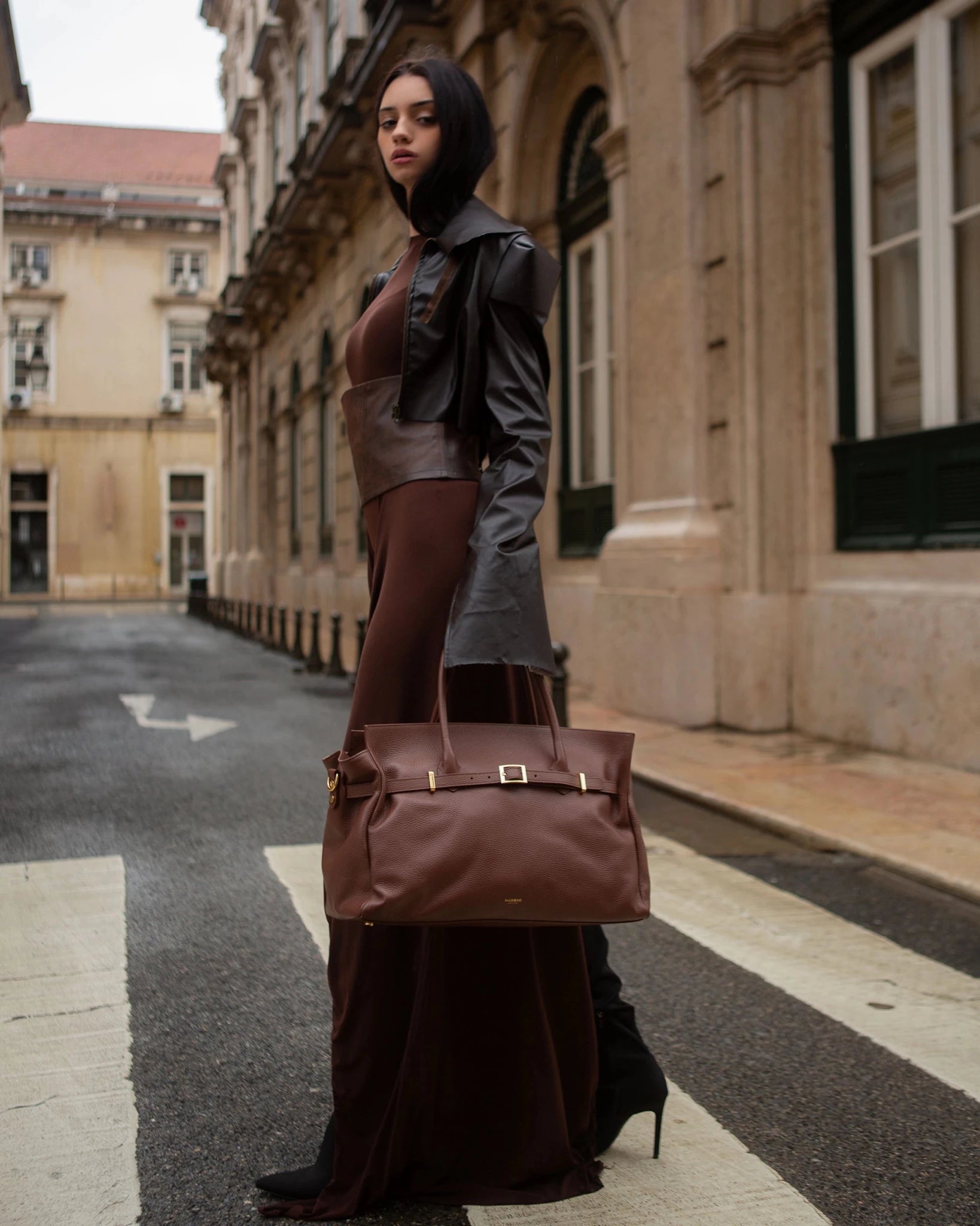 BELLUCCI in Pelle Chocolate - MADBAG® STORE OFFICIAL | Handcrafted Luxury Bags Made in Italy