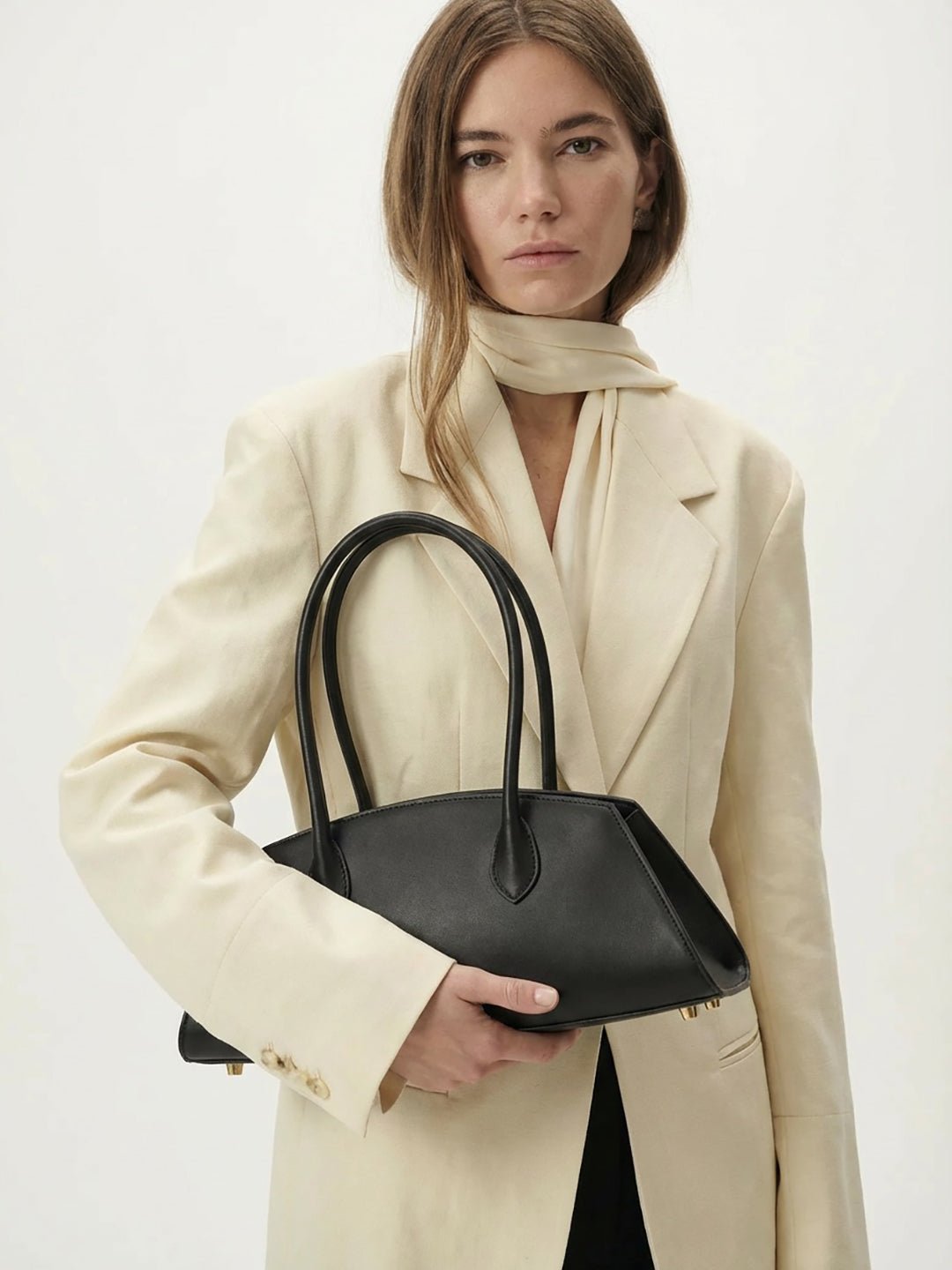 BASSOTTO in Pelle Black BORSAMADE IN ITALY