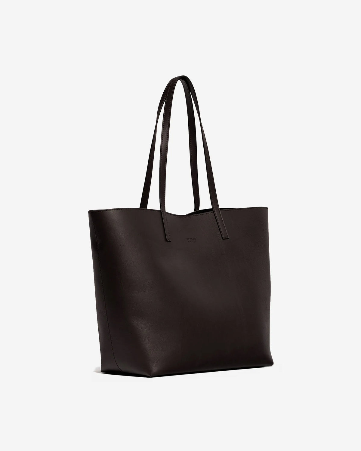 ANIMA Shoulder Bag in Black Sauvage Leather