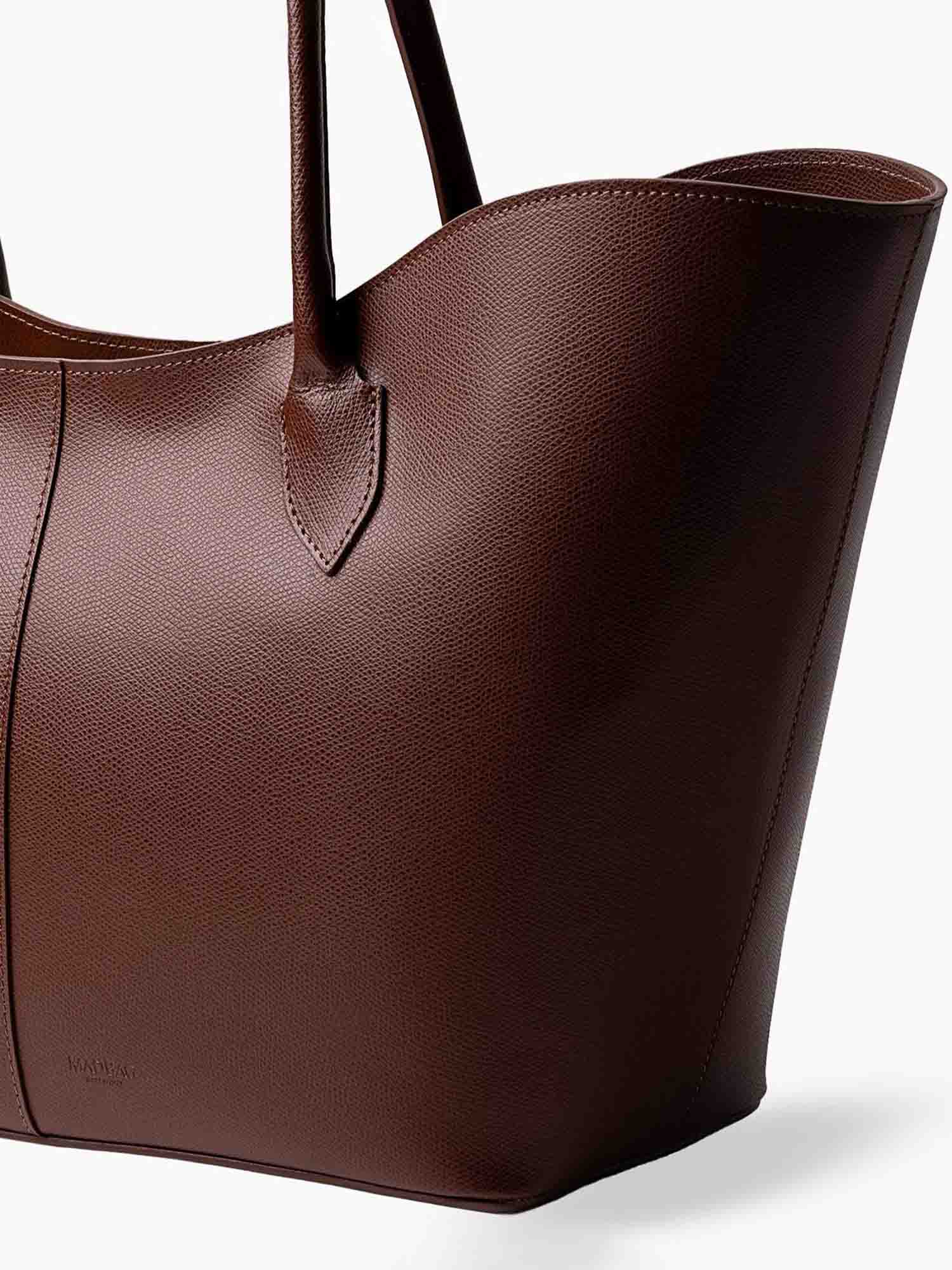 LOREN in Pelle Saffiano Cognac - MADBAG® STORE OFFICIAL | Borse Di Lusso Artigianali 100% Made In Italy