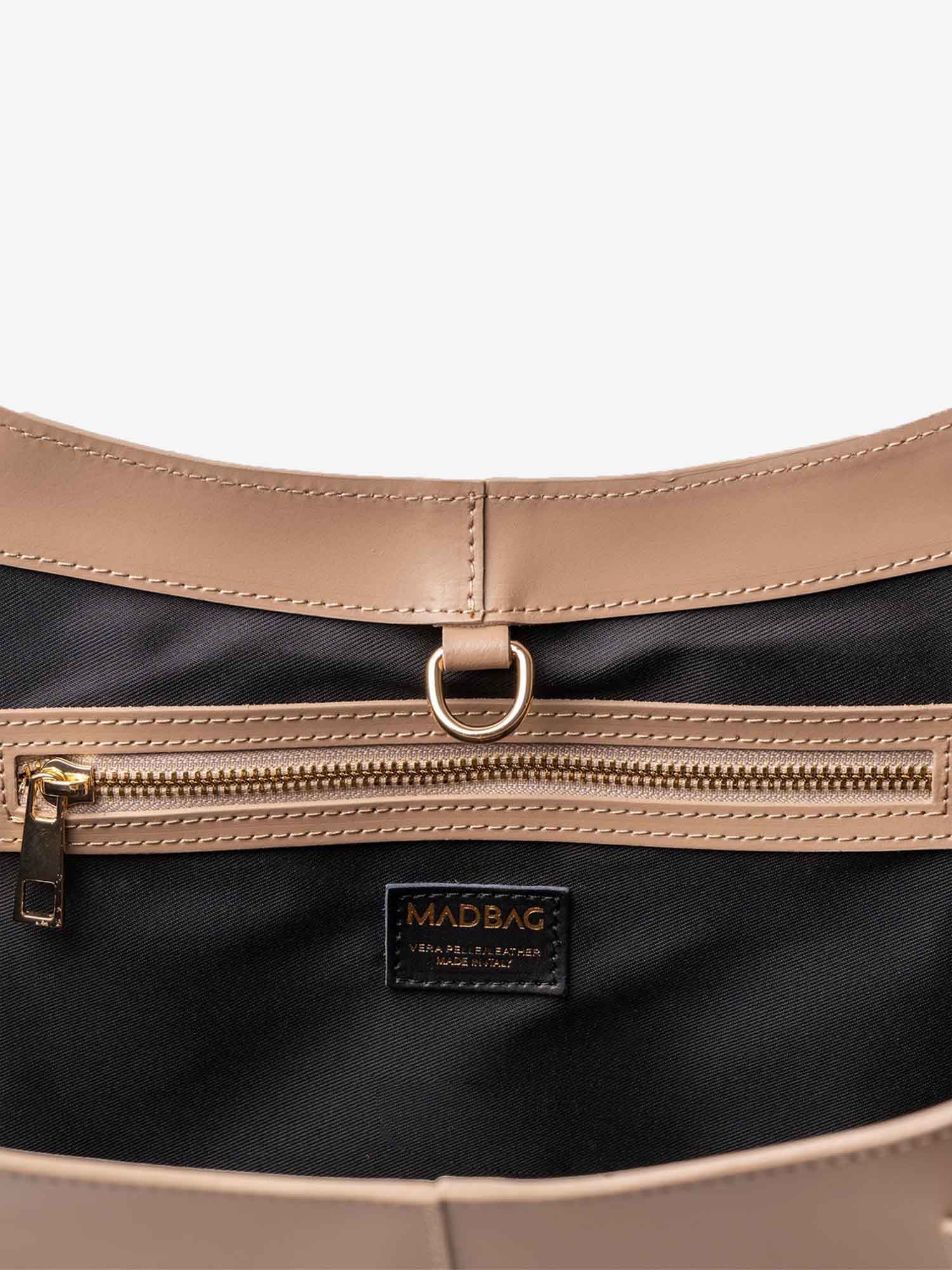 LOREN in Pelle Calfskin Misty Beige - MADBAG® STORE OFFICIAL | Borse Di Lusso Artigianali 100% Made In Italy