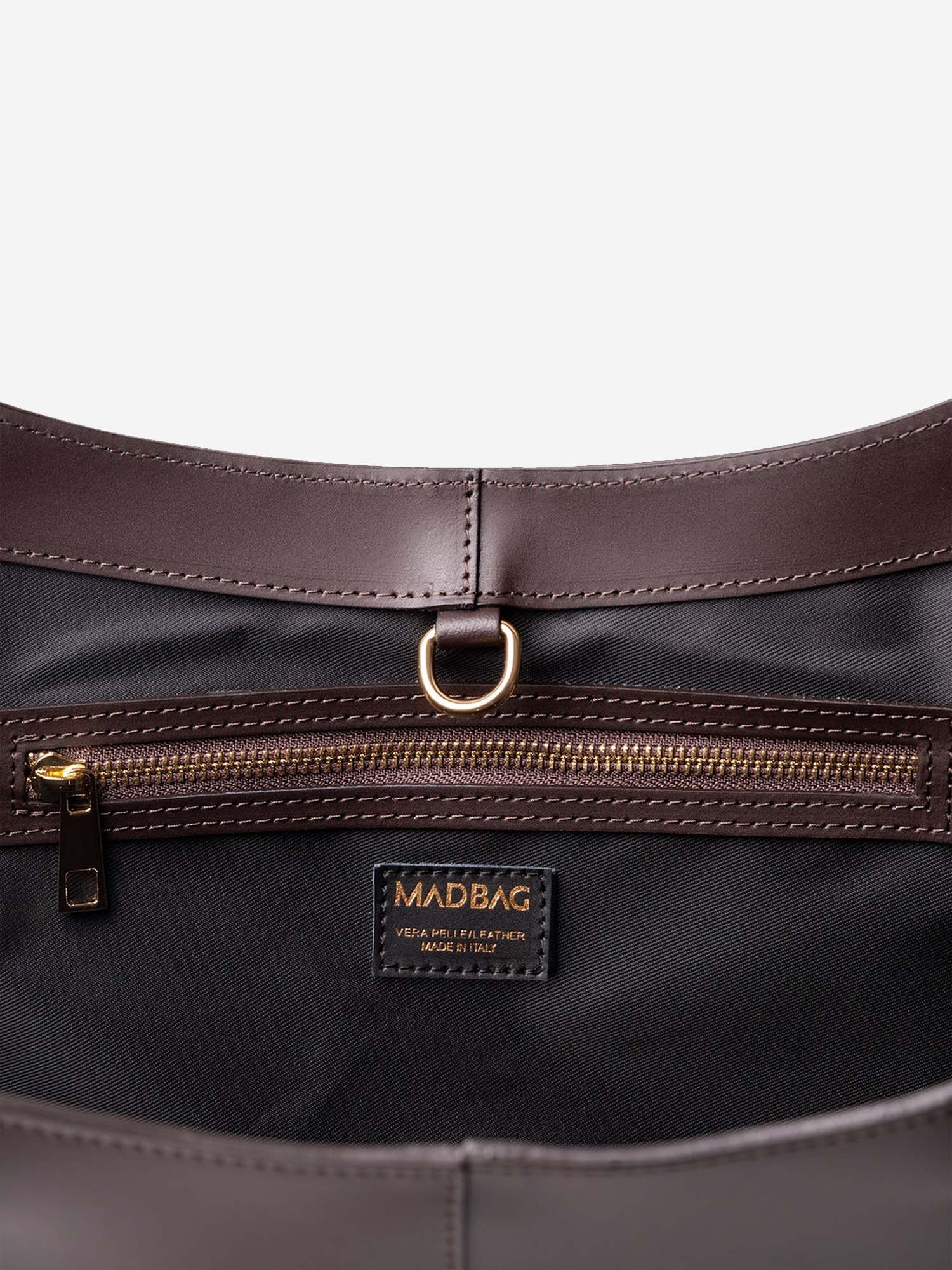 LOREN in Pelle Calfskin Depp Brown - MADBAG® STORE OFFICIAL | Borse Di Lusso Artigianali 100% Made In Italy