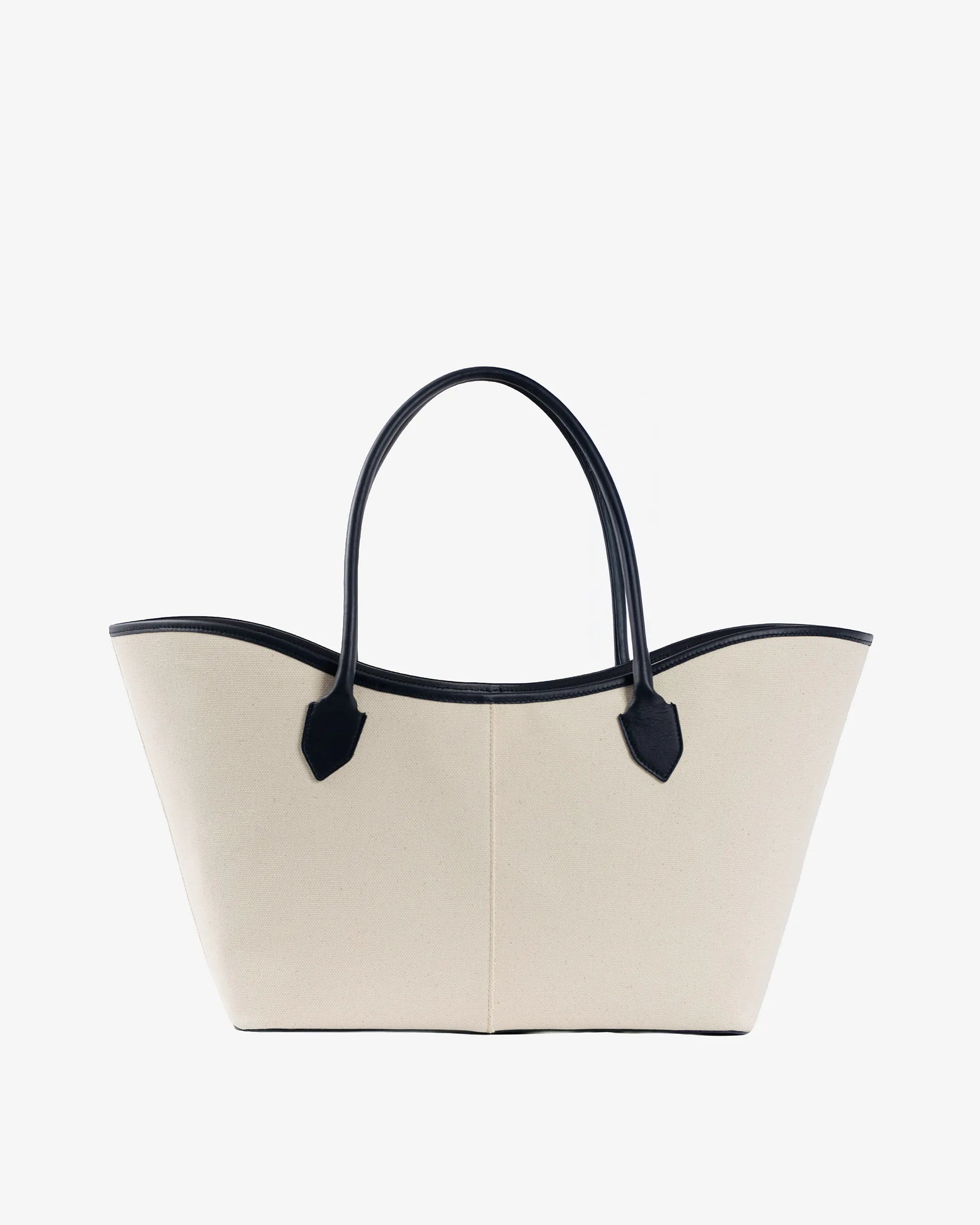 LOREN in Canvas Beige e Pelle Blu