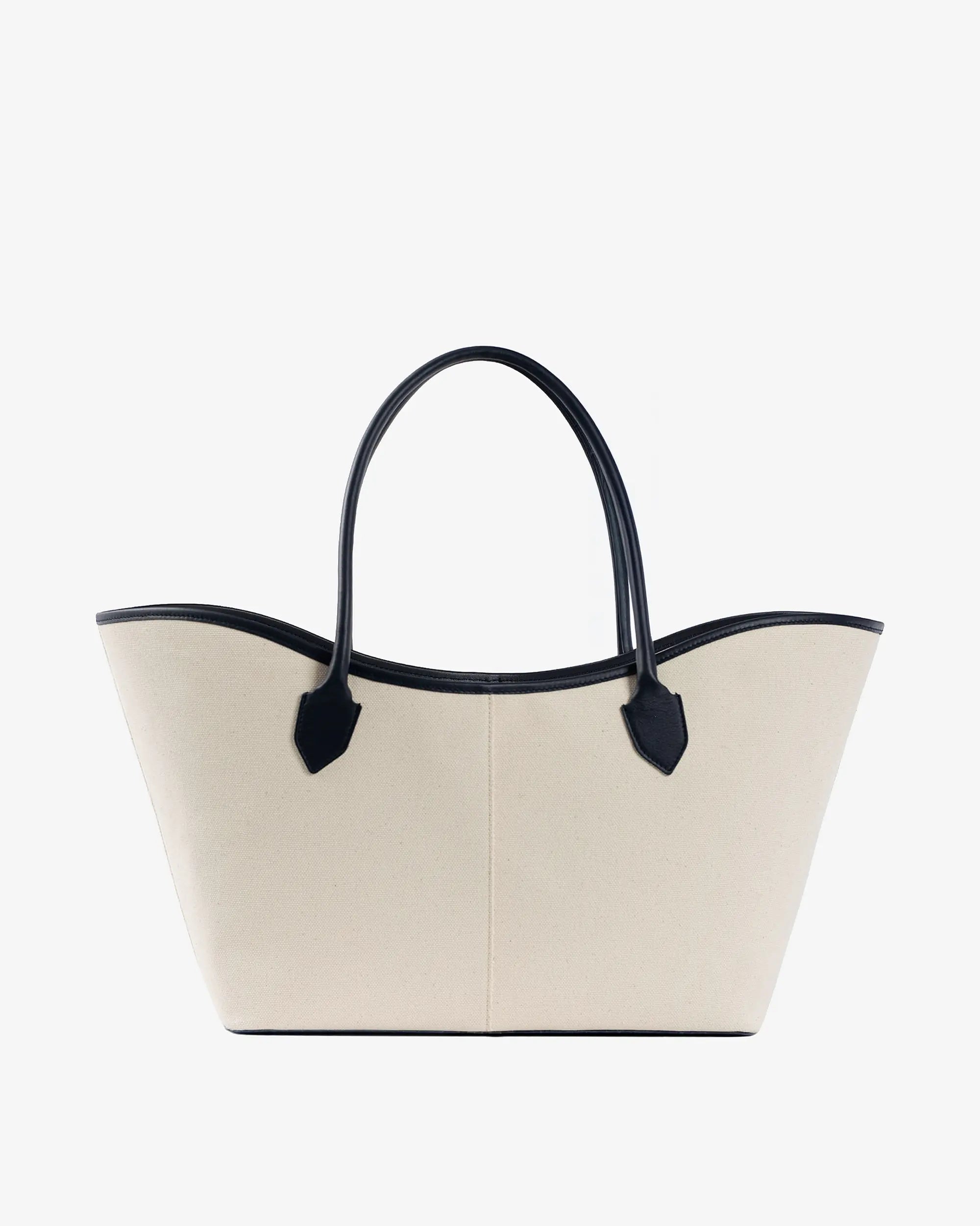 LOREN in Canvas Beige und Leder Blau