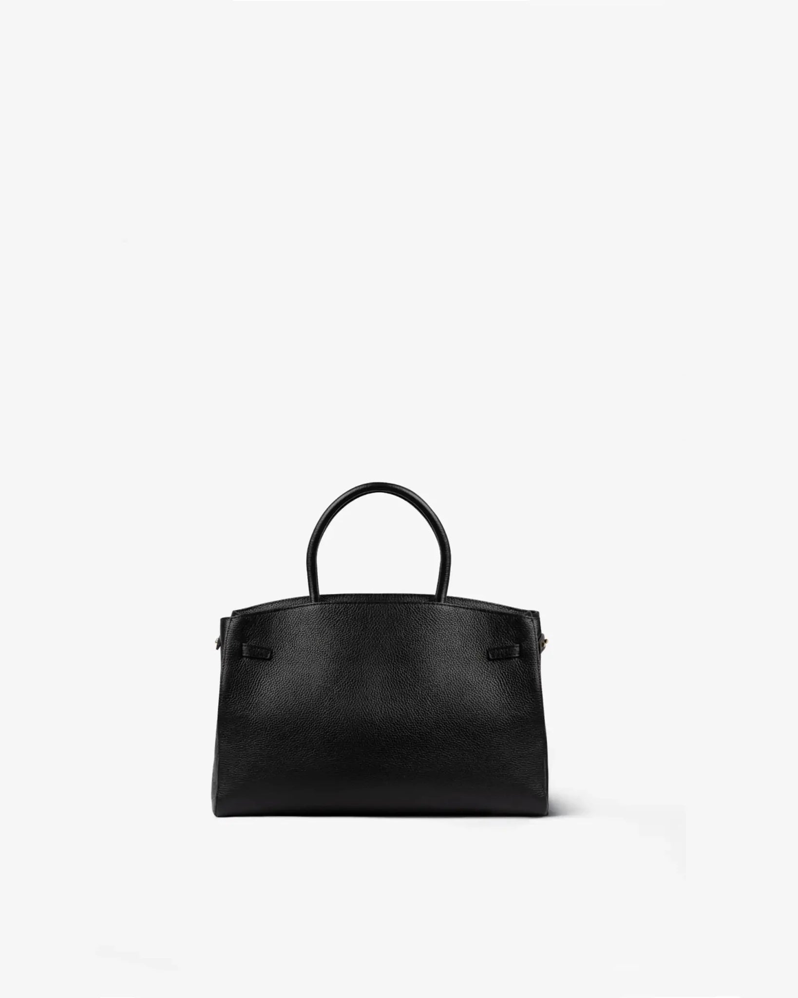 Small TOTE DIVA in Leather Black