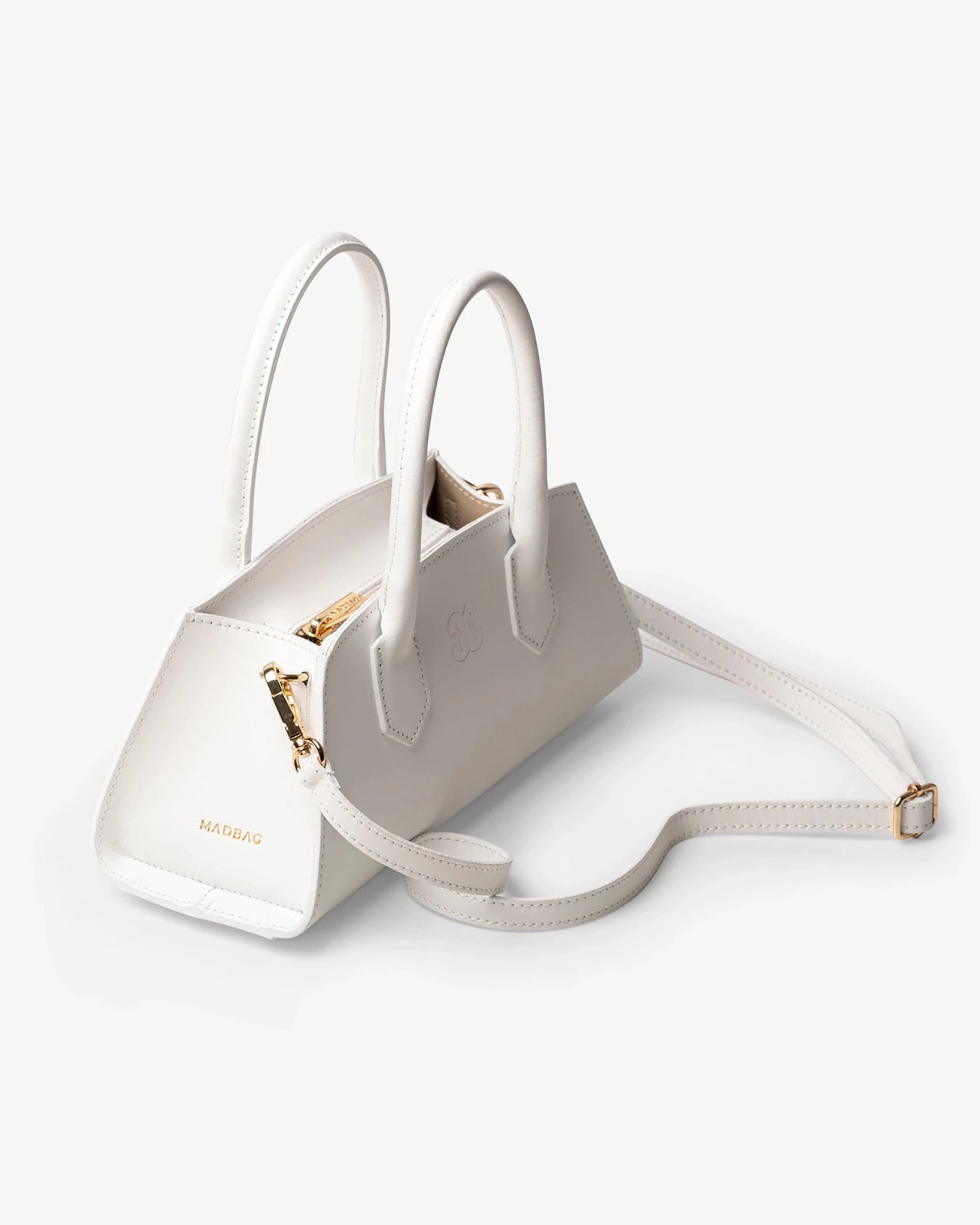 Small Bassotto in Pelle Cloud Dancer - MADBAG® STORE OFFICIAL | Borse Di Lusso Artigianali 100% Made In Italy