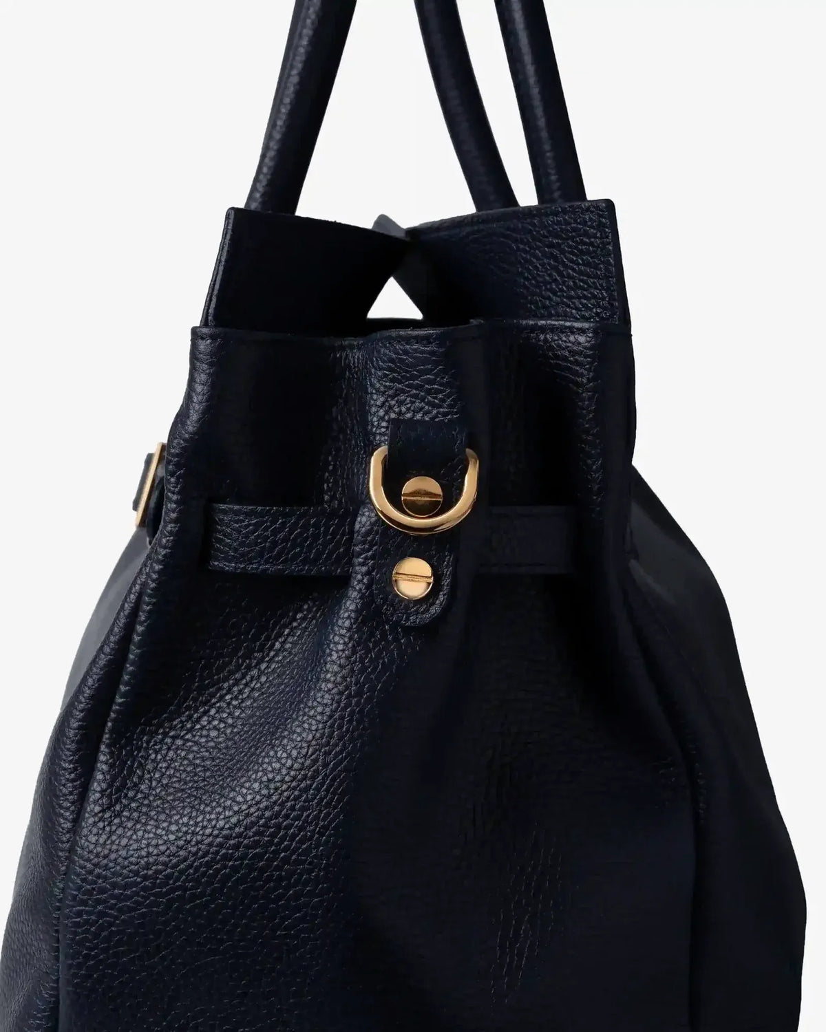 BELLUCCI Tote in Dollar-Grain Leather Blue